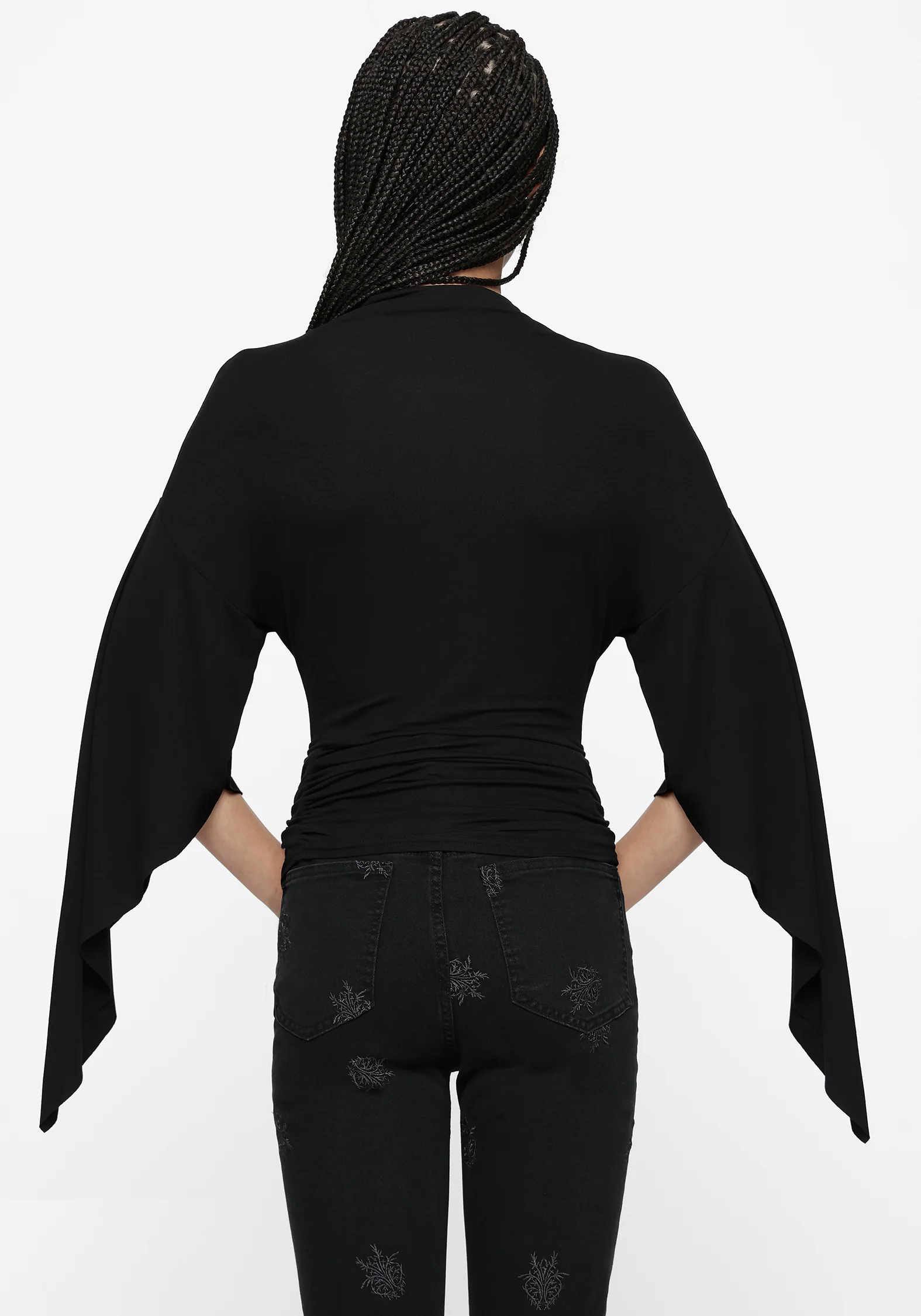 Leela Cape Ruched Top - Image 3