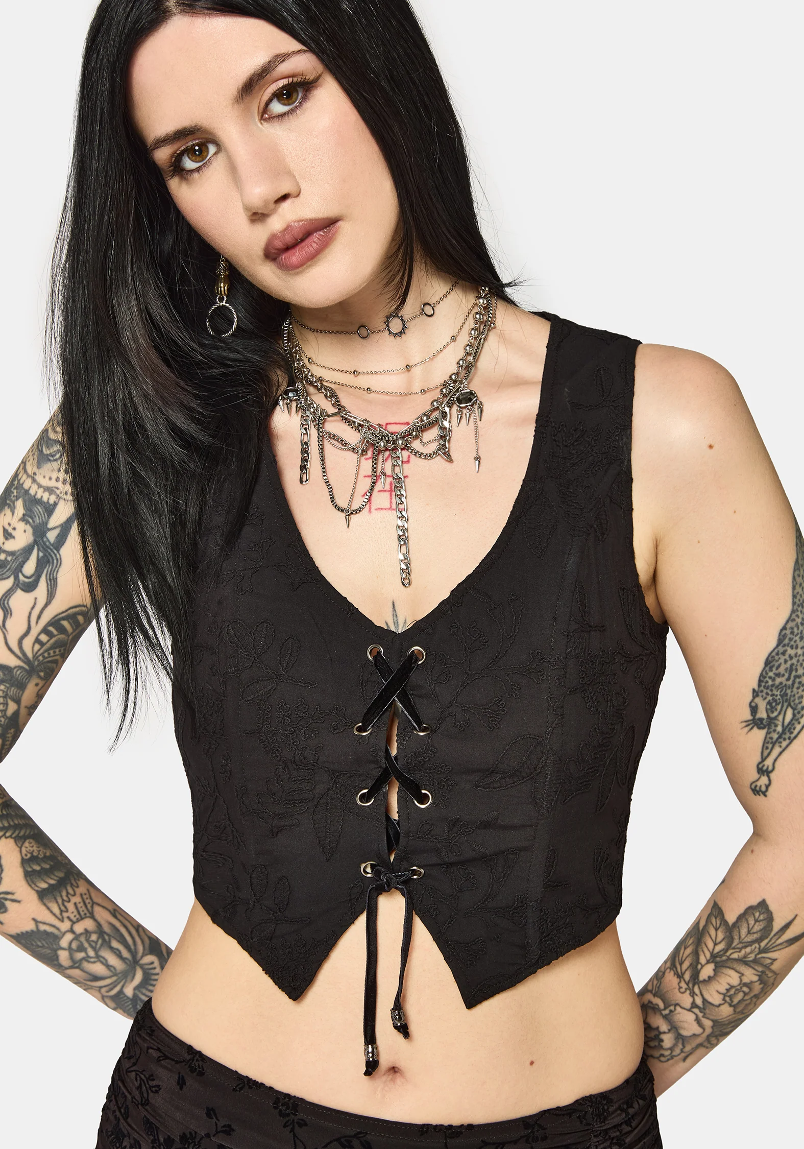 Lila Embroidered Corset Top - Image 6