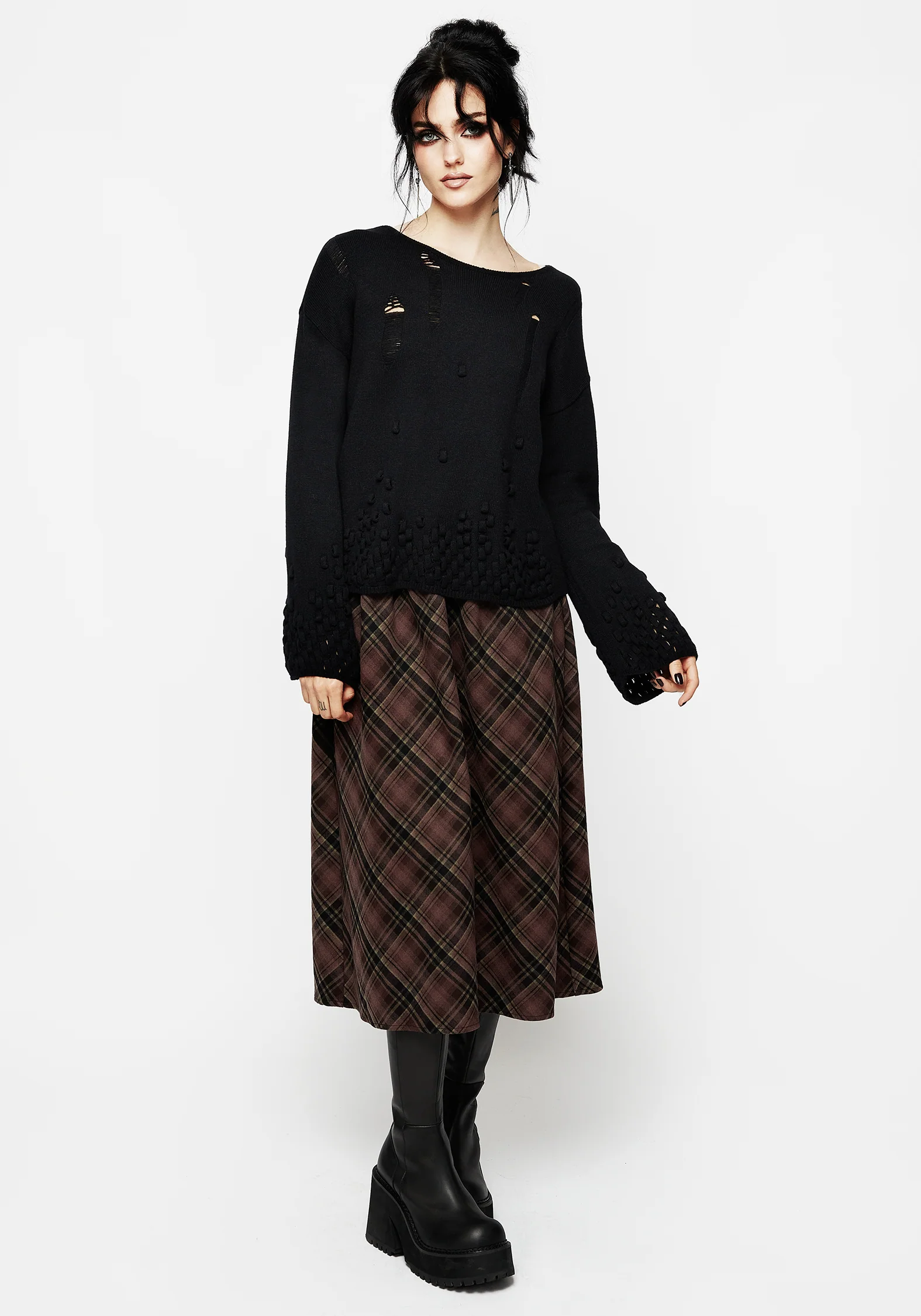 Looper Distressed Knit Jumper - Image 6