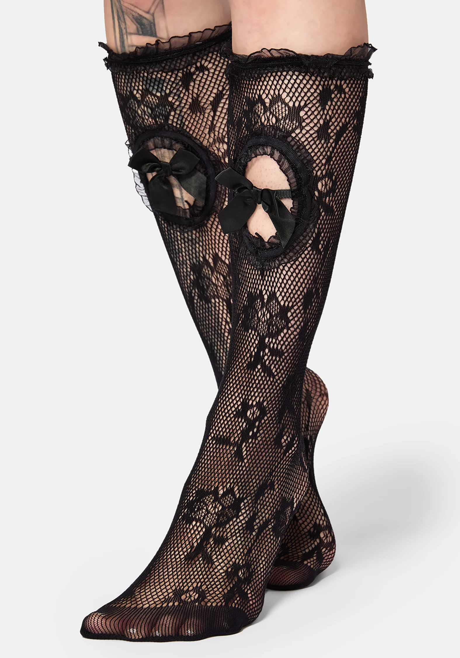 Luliya Lace Portrait Socks