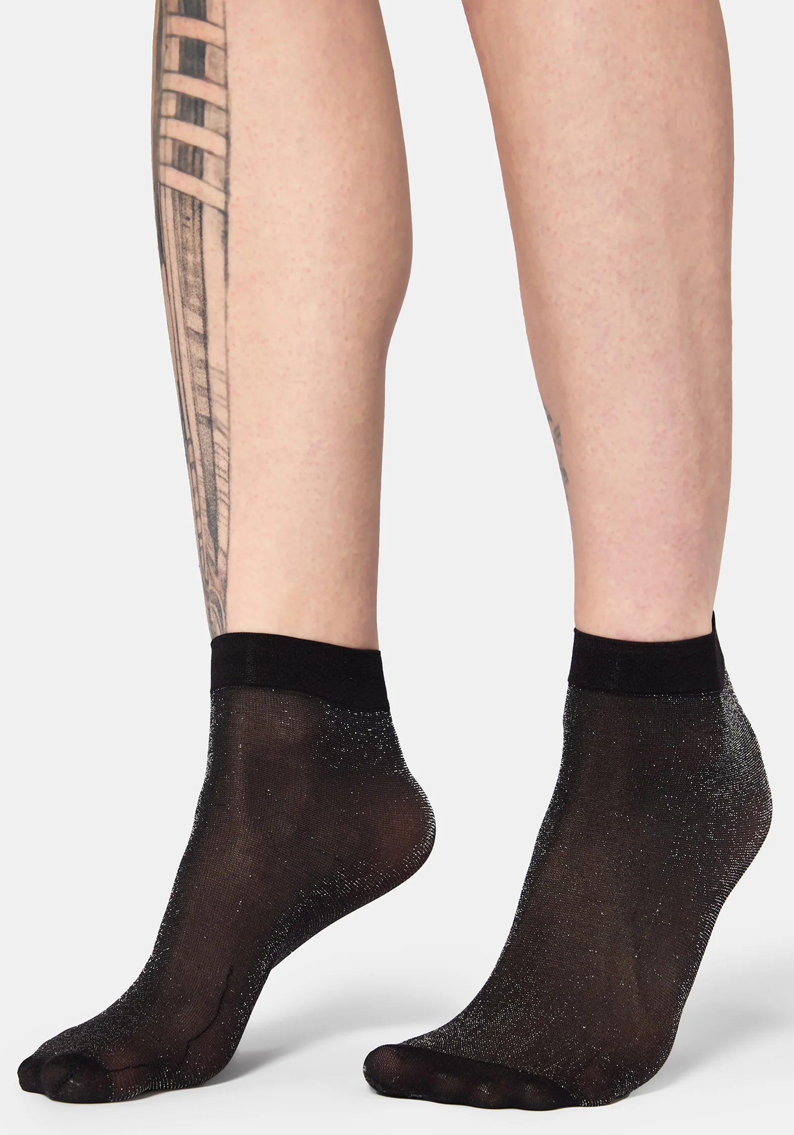 Lumor Metallic Sheer Socks - Image 5