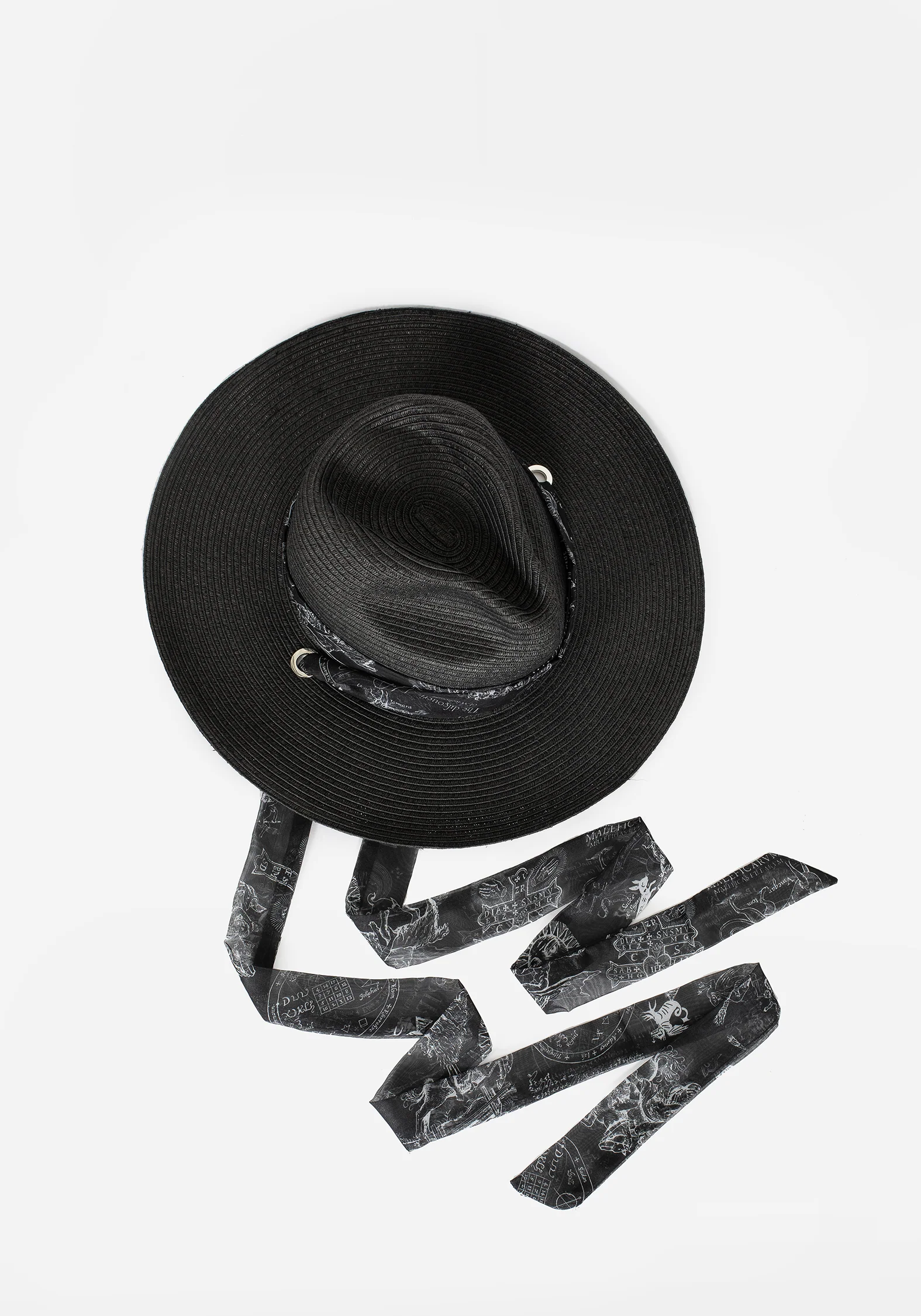 Maleficarum Tie Detail Sun Hat - Image 6