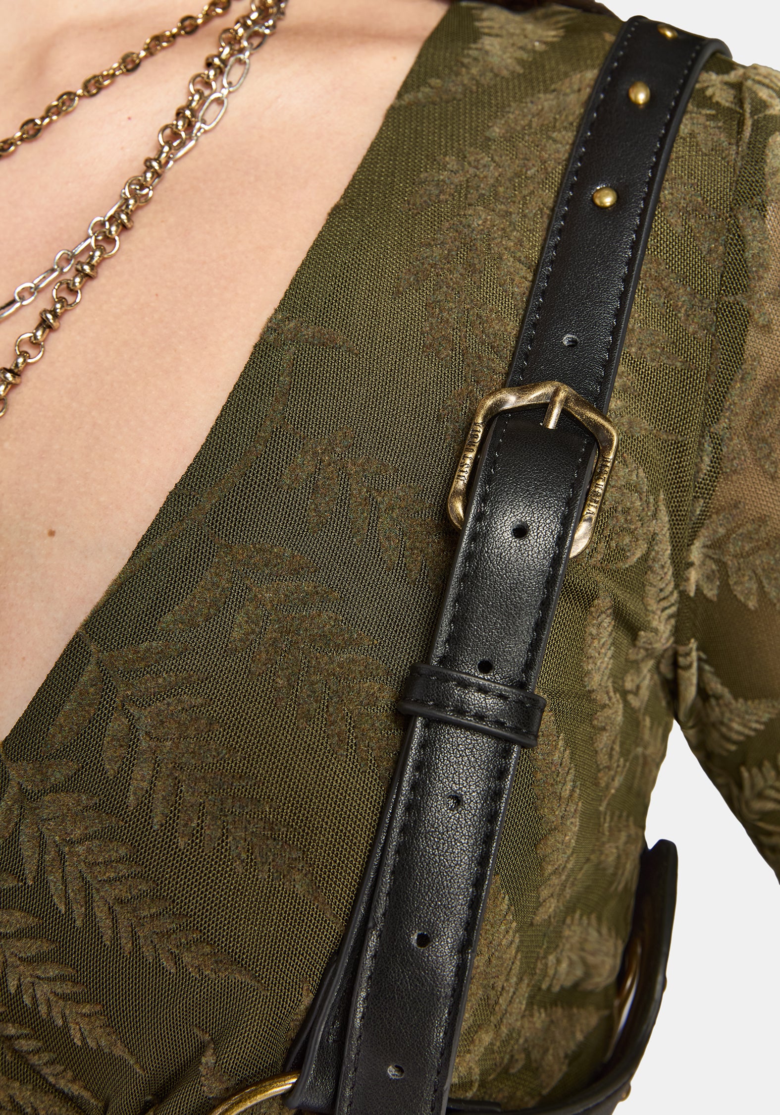 Malvina Eyelet Detail Tie Front Harness - Image 4