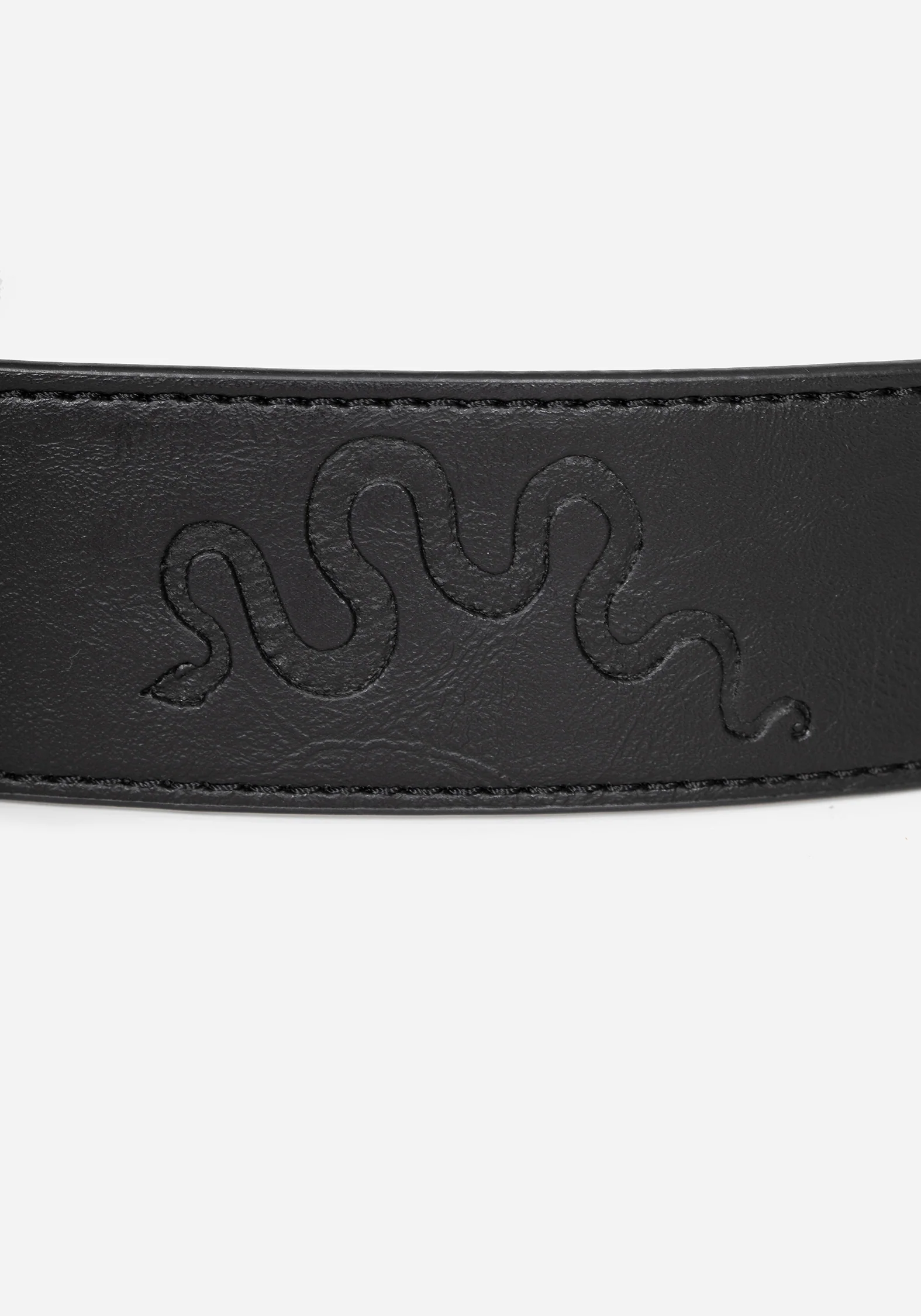 Mamba Debossed Belt With Snake Buckle - Image 7