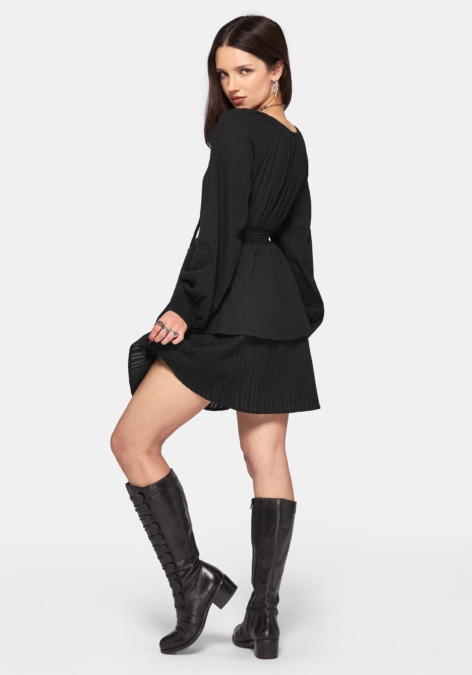 Marcia Tie Front Mini Dress - Image 3