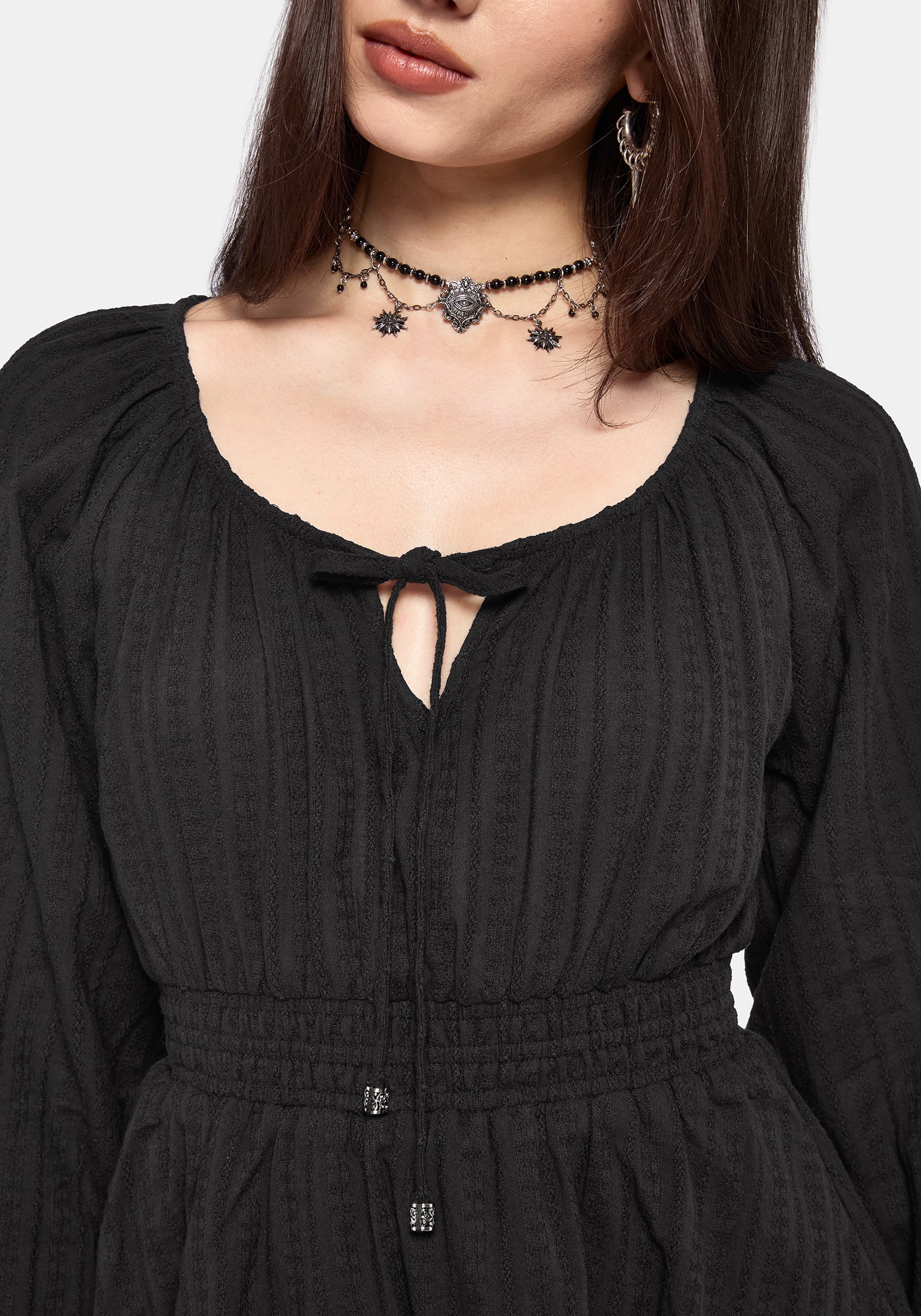 Marcia Tie Front Mini Dress - Image 7