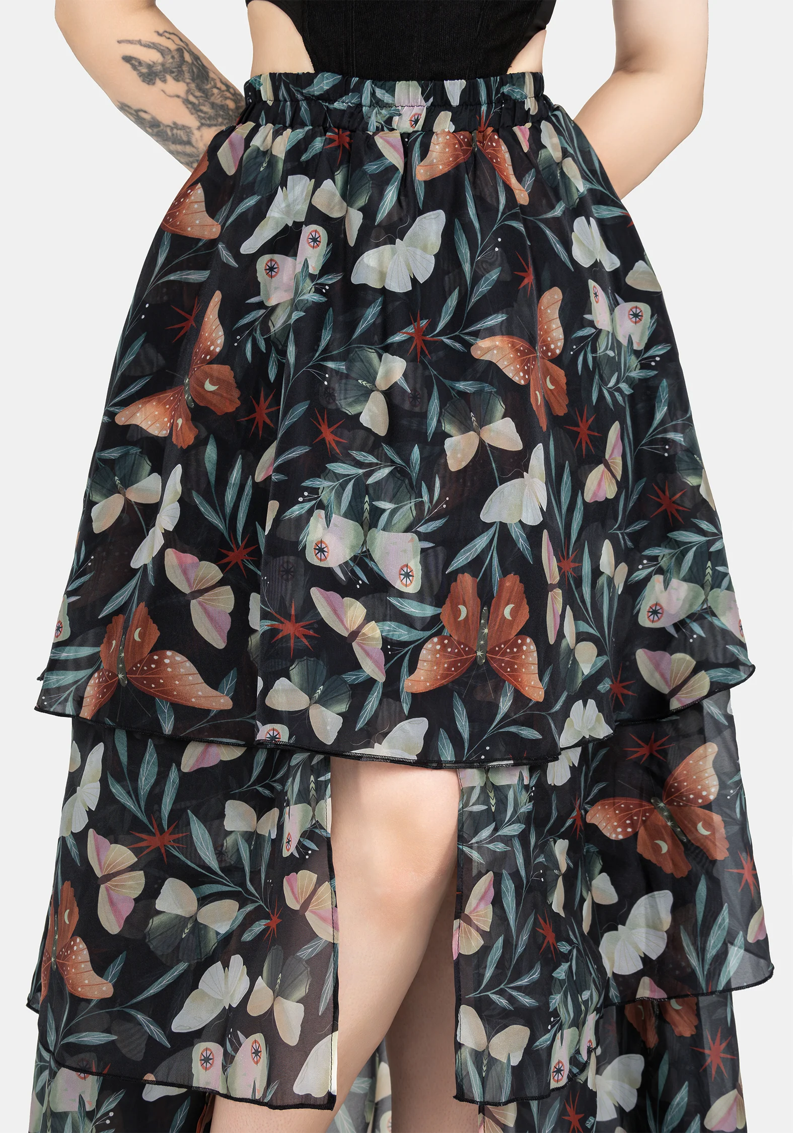 Mariposa Split Tiered Organza Skirt - Image 2