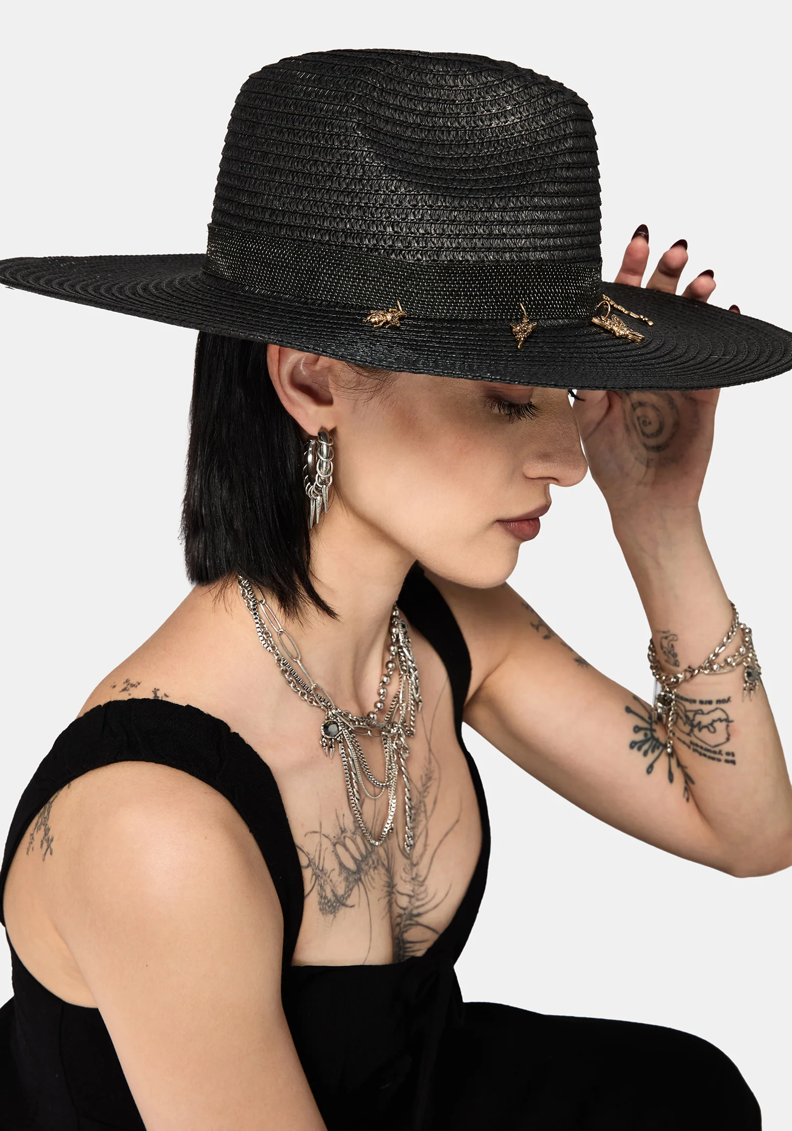 Maypole Fairy Wide Brim Straw Hat - Image 4