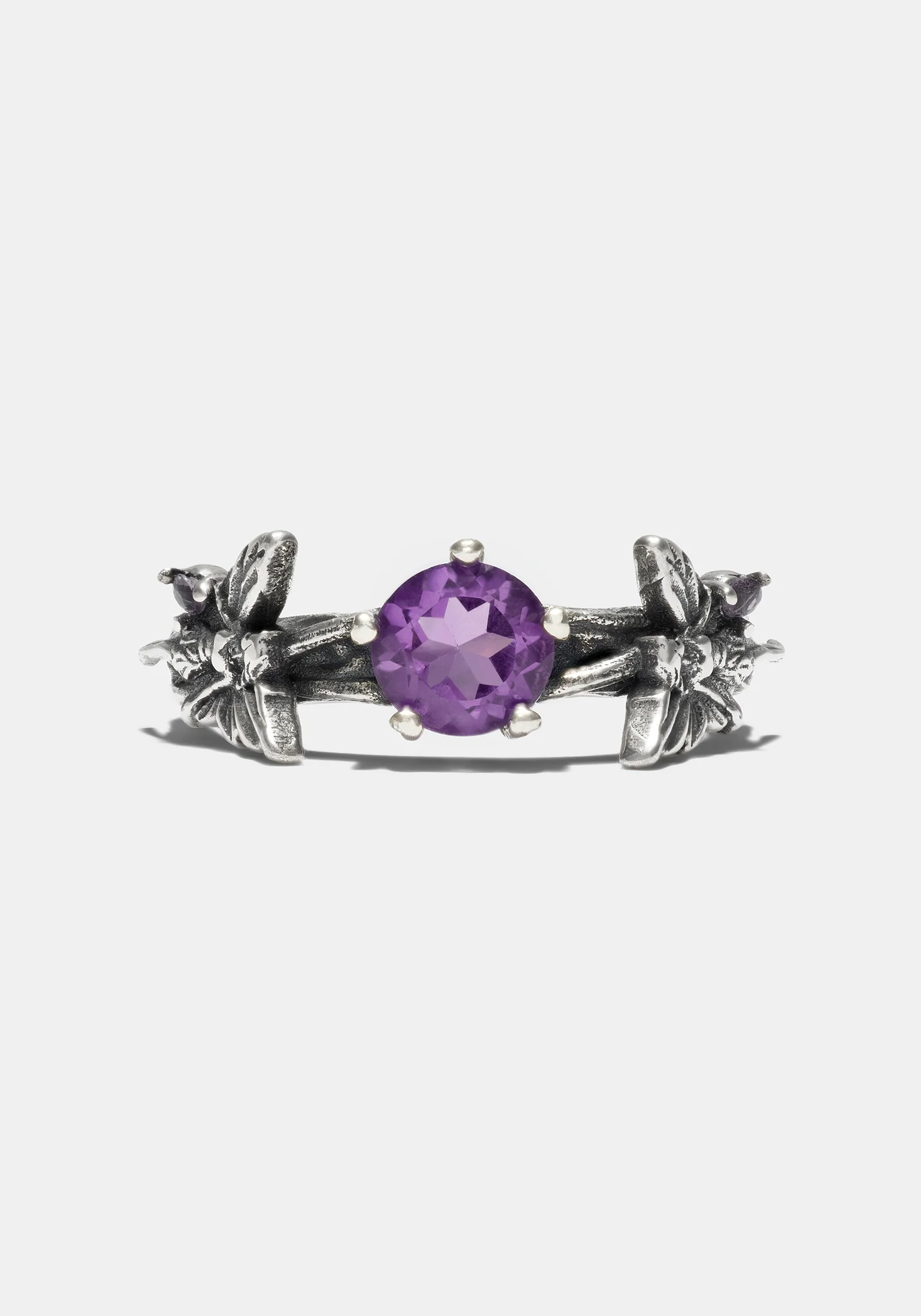 Maypole Sterling Silver Amethyst Fairy Ring - Image 4