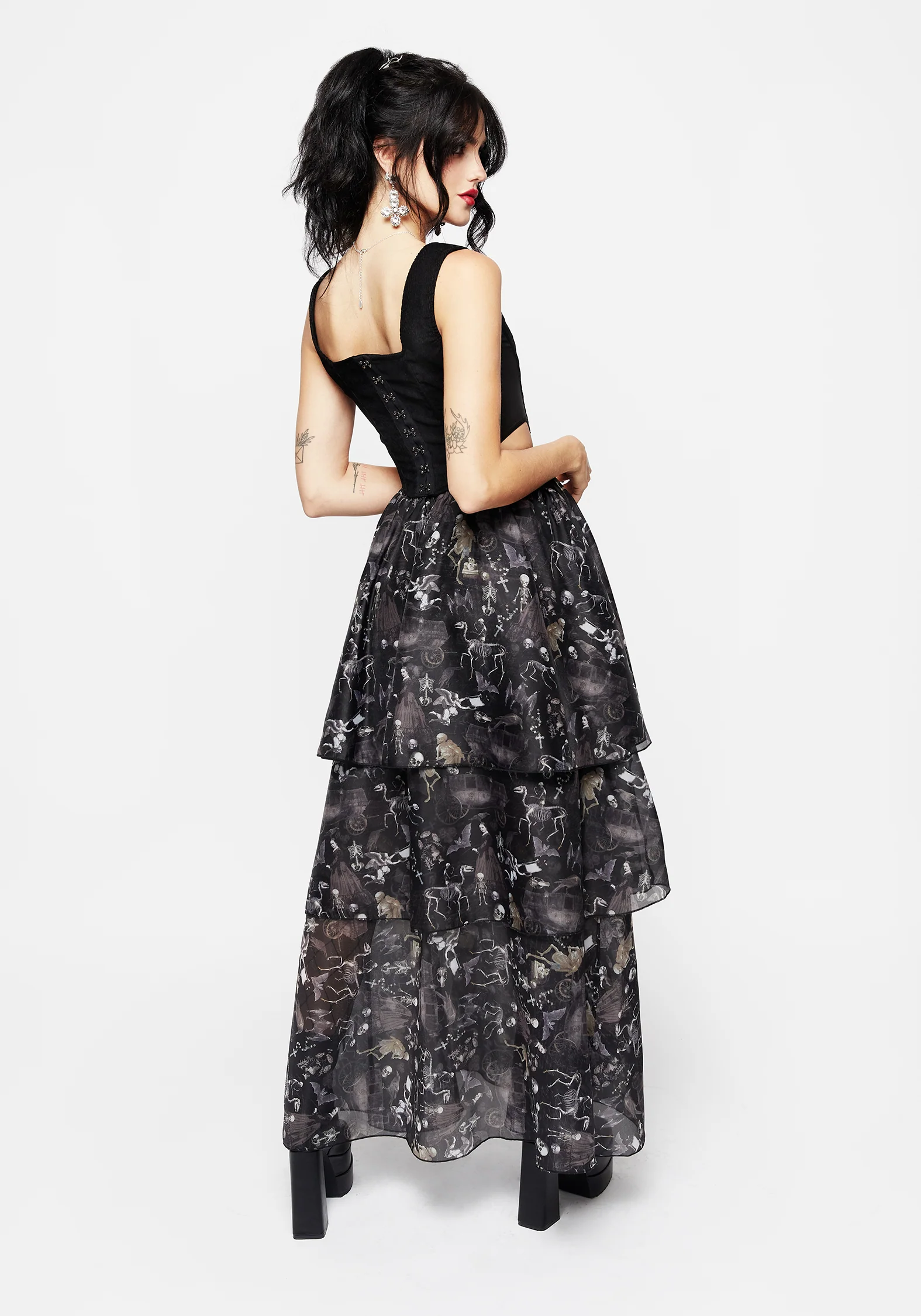 Melancholia Layered Organza Skirt - Image 3