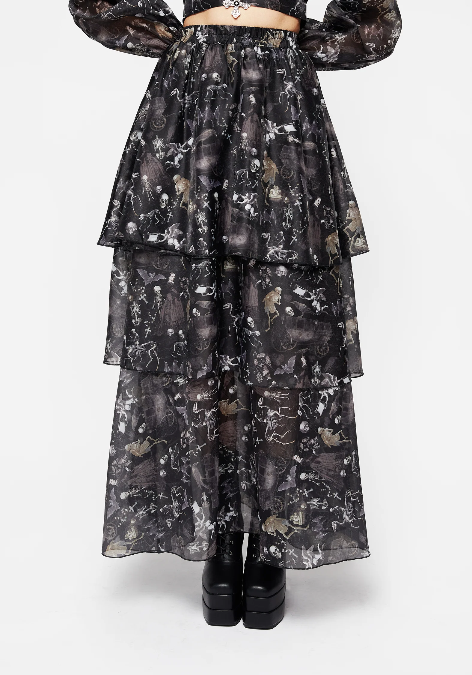Melancholia Layered Organza Skirt - Image 4