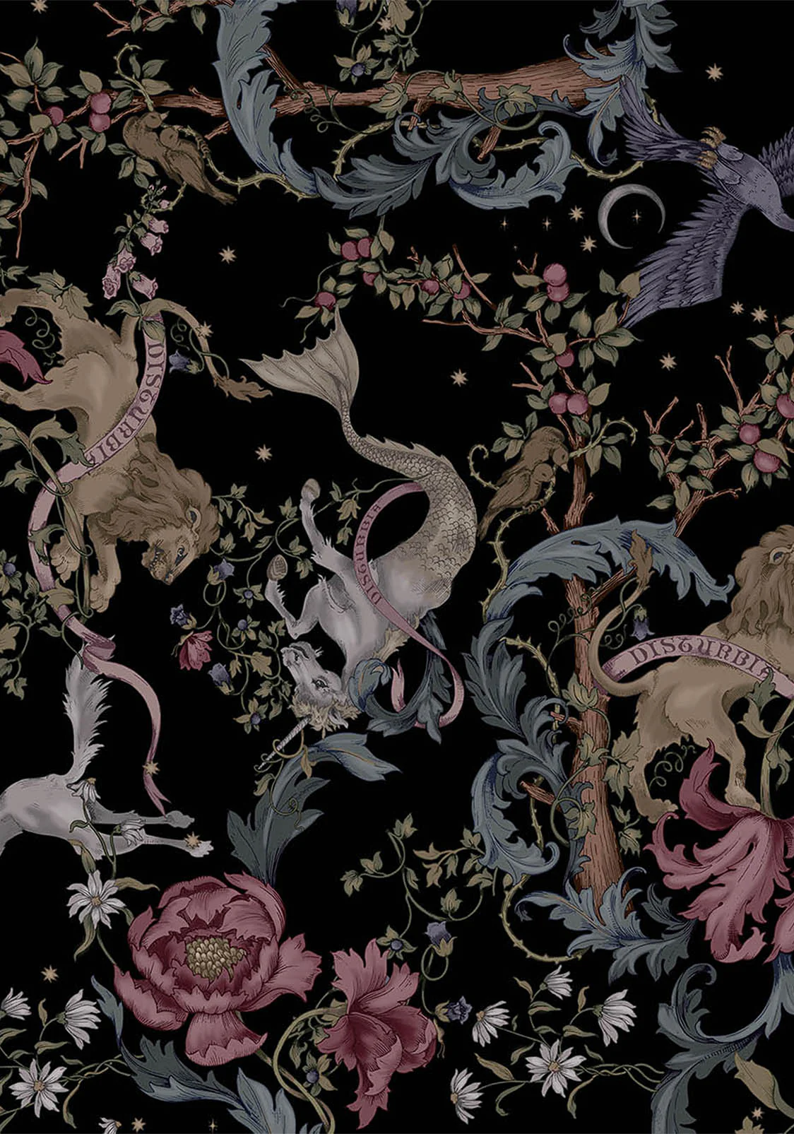 Merunicorn Enchanted Forest Print Ruched Corset Top - Image 7