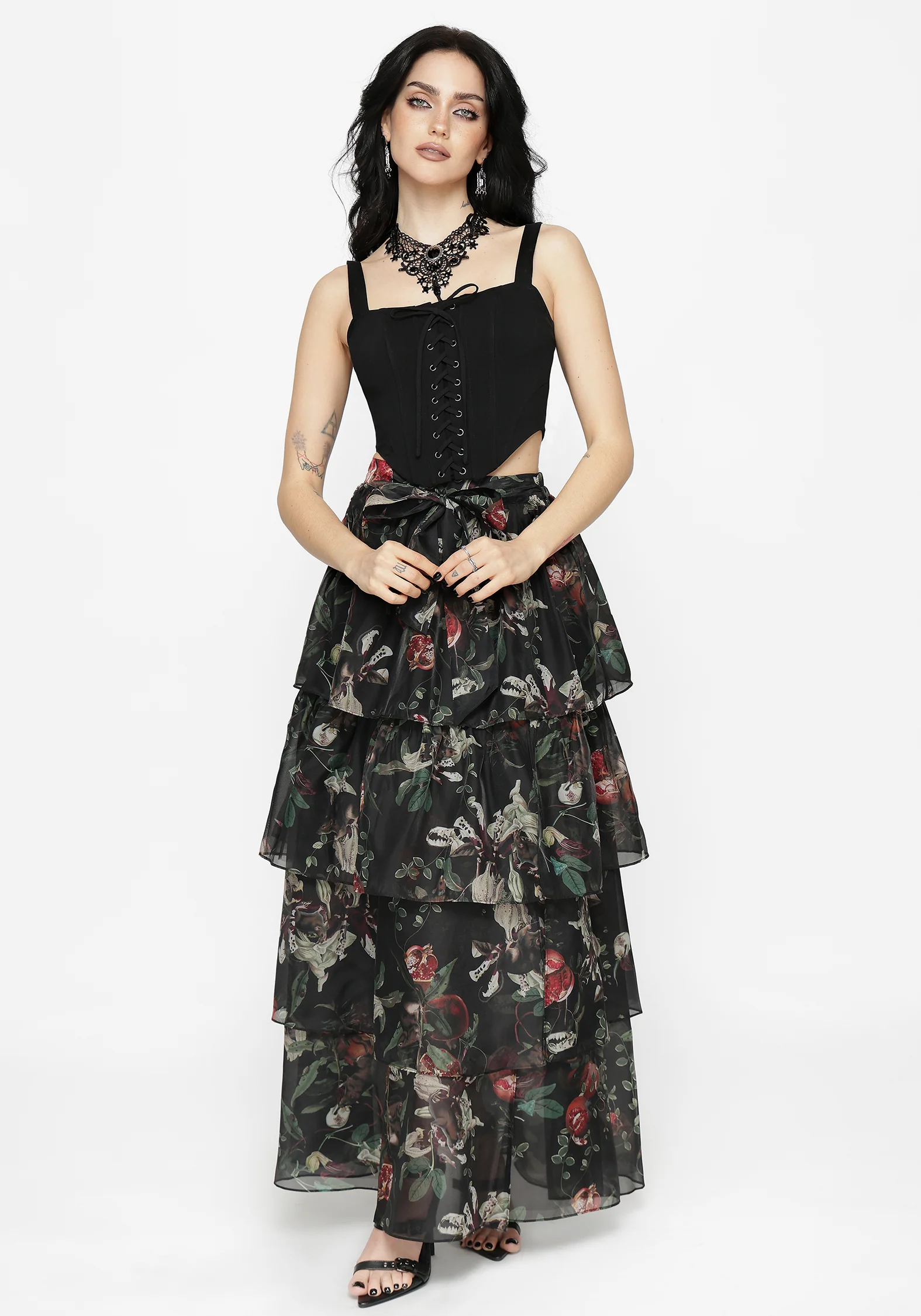 Miranda Lace Up Corset Top - Image 4