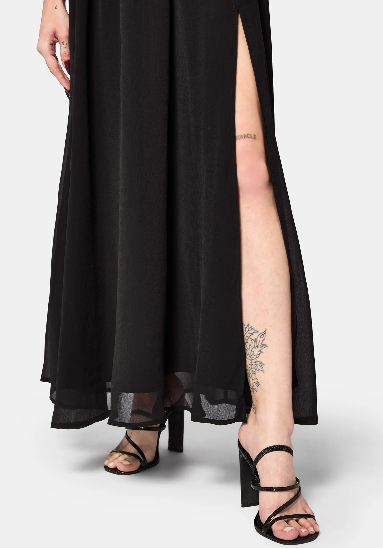 Mircalla Shirred Bardot Maxi Dress - Image 6