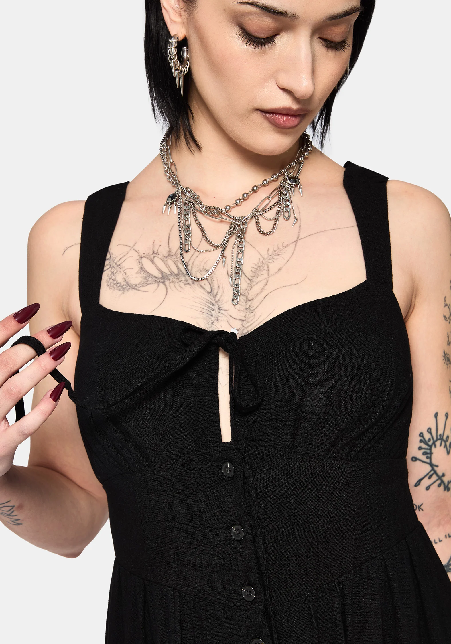 Miseria Shirred Midaxi Dress - Image 3