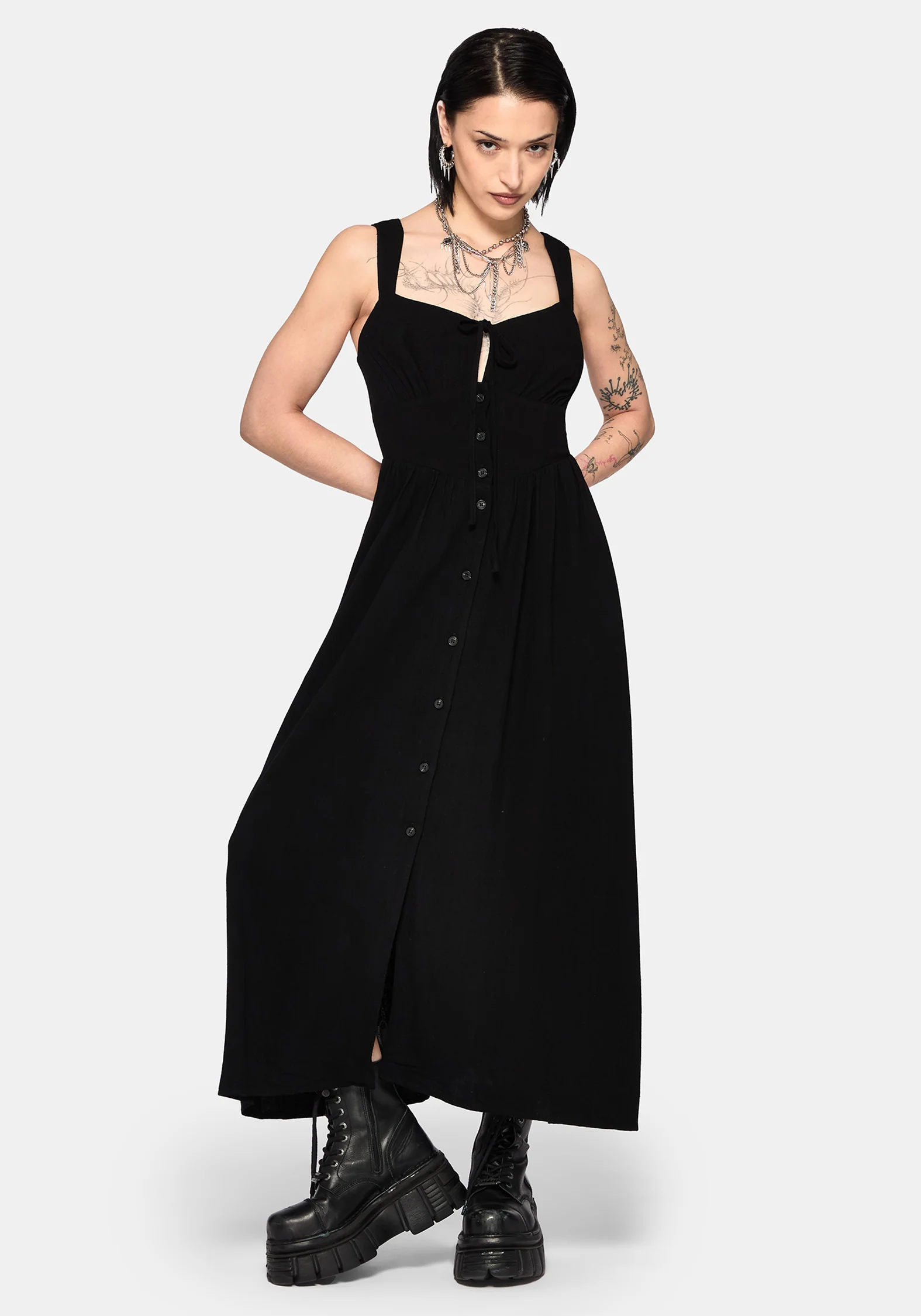 Miseria Shirred Midaxi Dress - Image 5