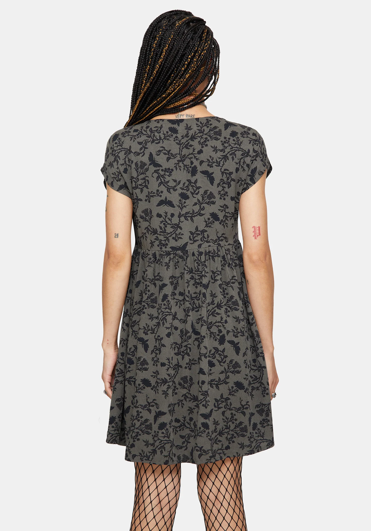 Morgana Mini Dress - Green - Image 3