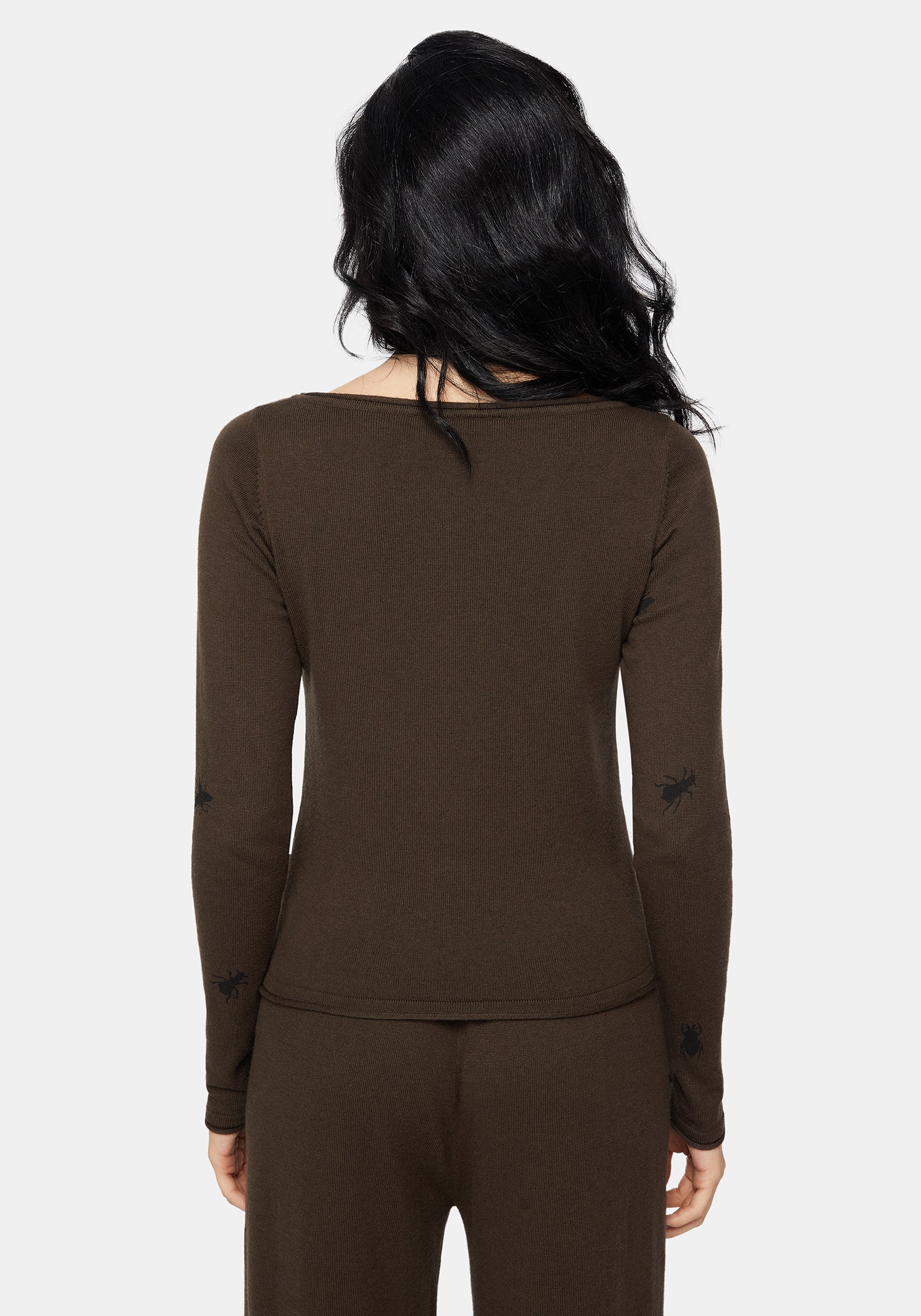 Mythidra Bug Printed Lounge Knit Top - Image 3