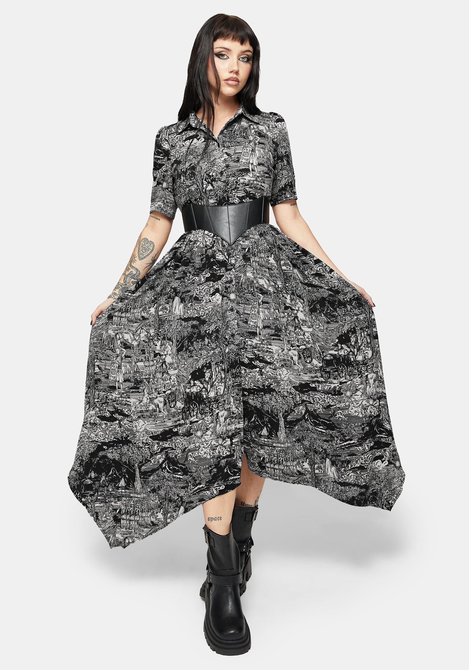 Nara Boudicca Printed Midaxi Dress - Image 5
