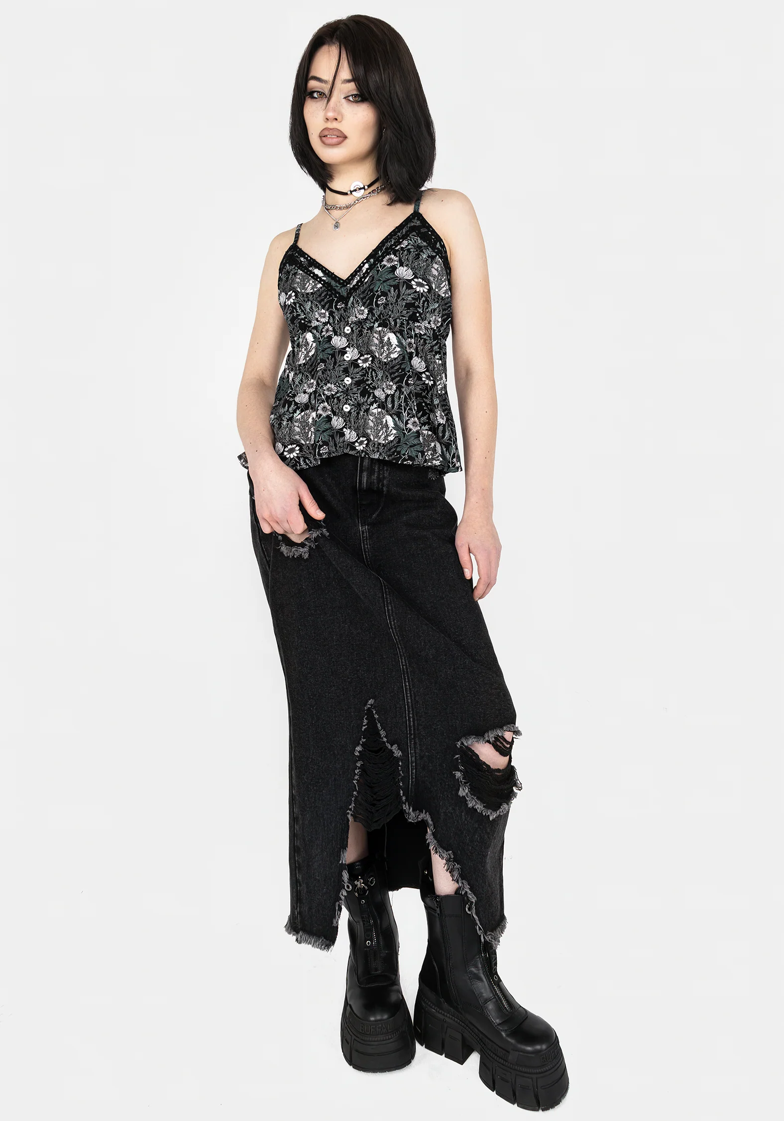 Nightbloom Lace Trim Cami Top - Image 4