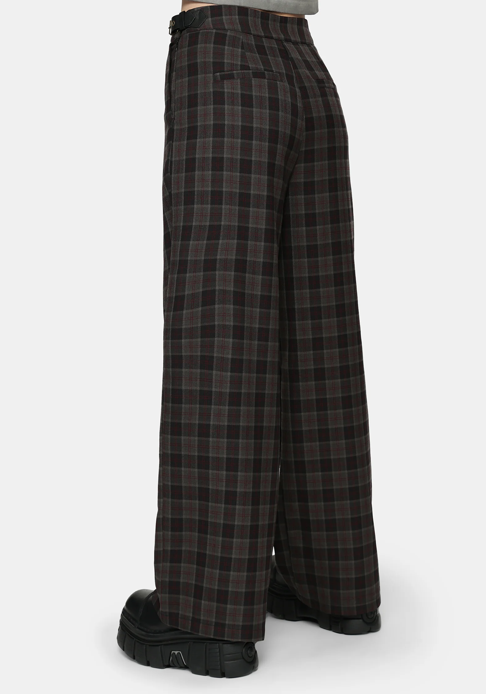 Nightingale Check Wide Trouser - Image 4