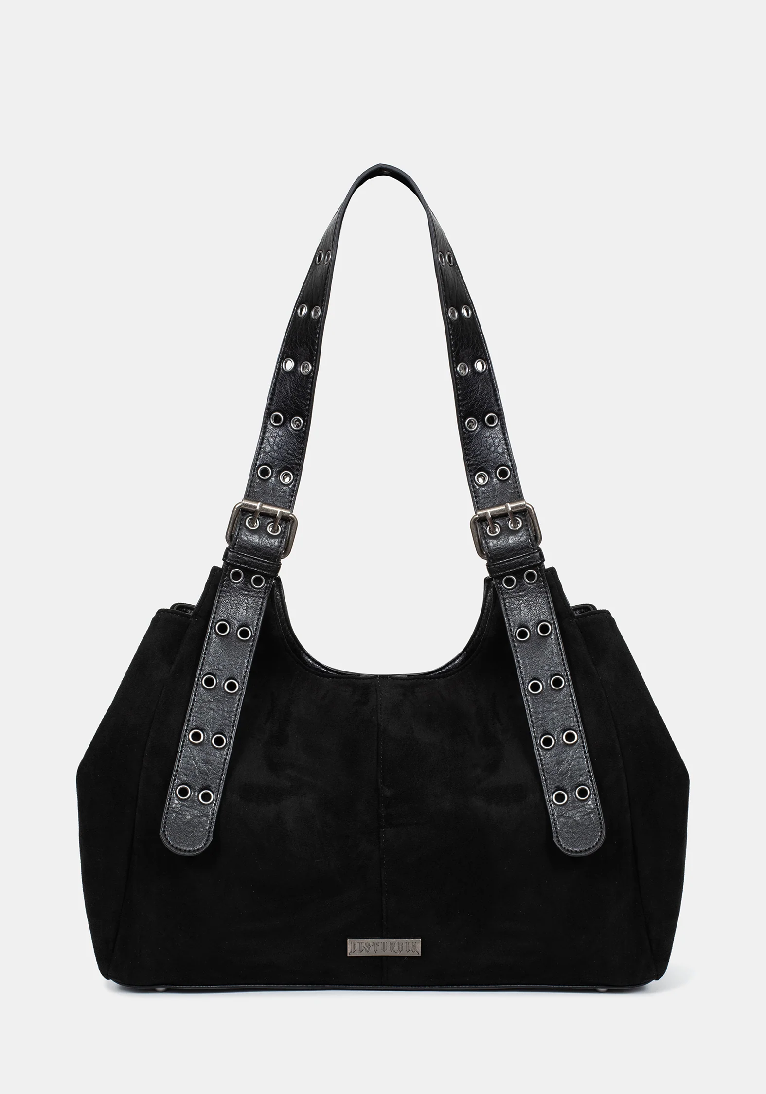 Ophelia Black Belted Shoulder Bag