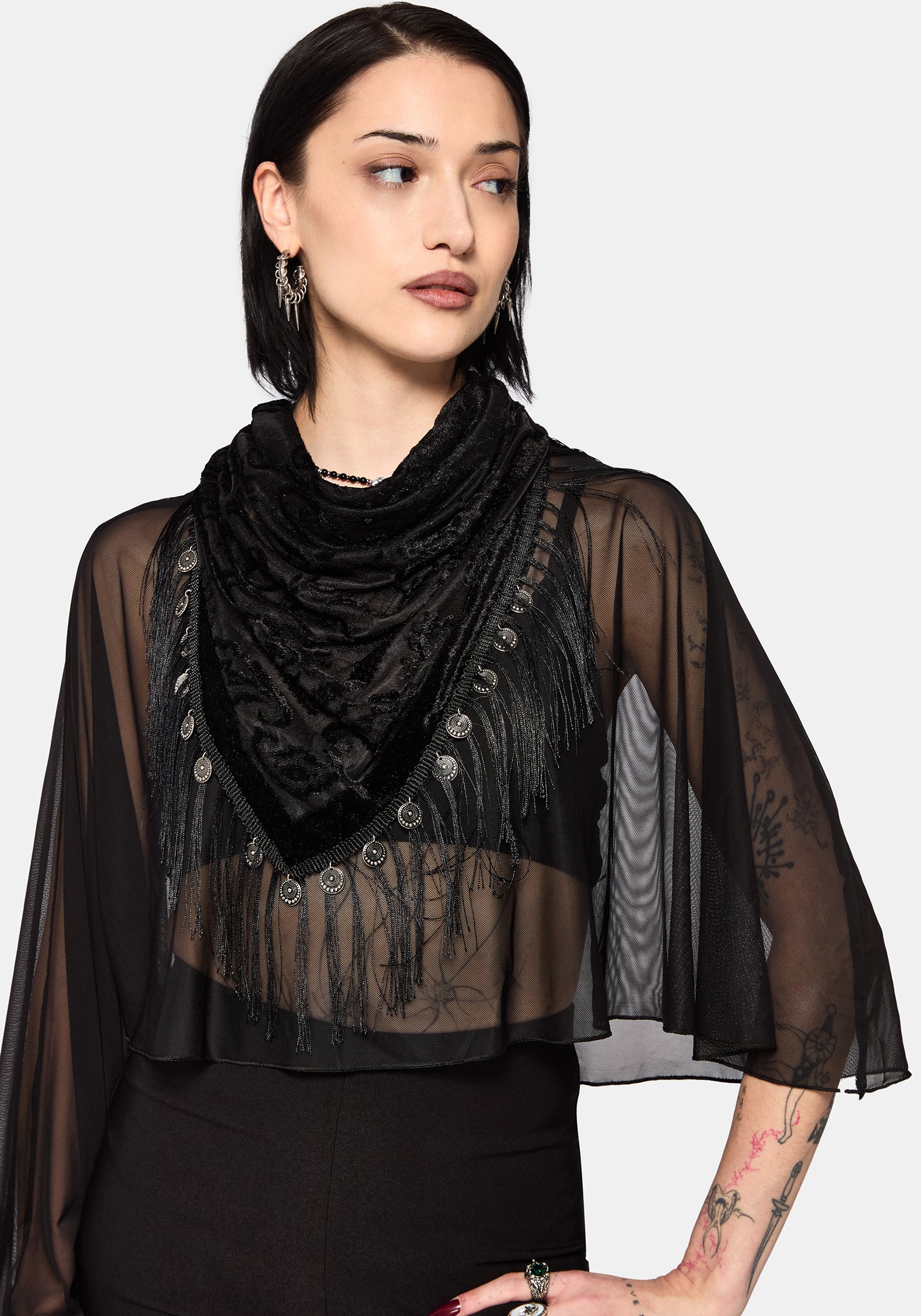 Opulent Coin Devore Scarf - Image 4
