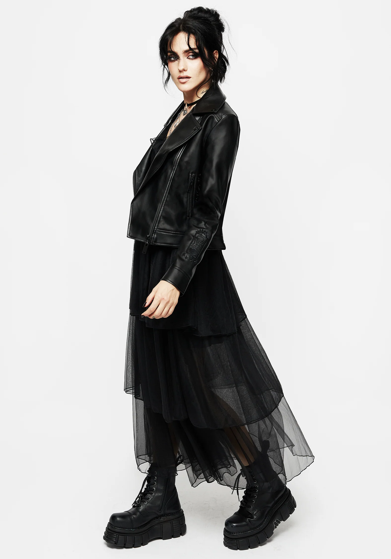 Opus Layered Tulle Apron Maxi Dress - Image 8