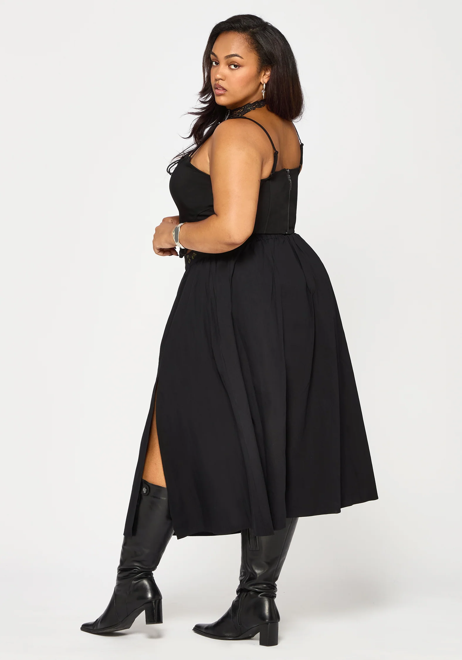 Orena Bat Embroidered Midaxi Skirt - Image 10