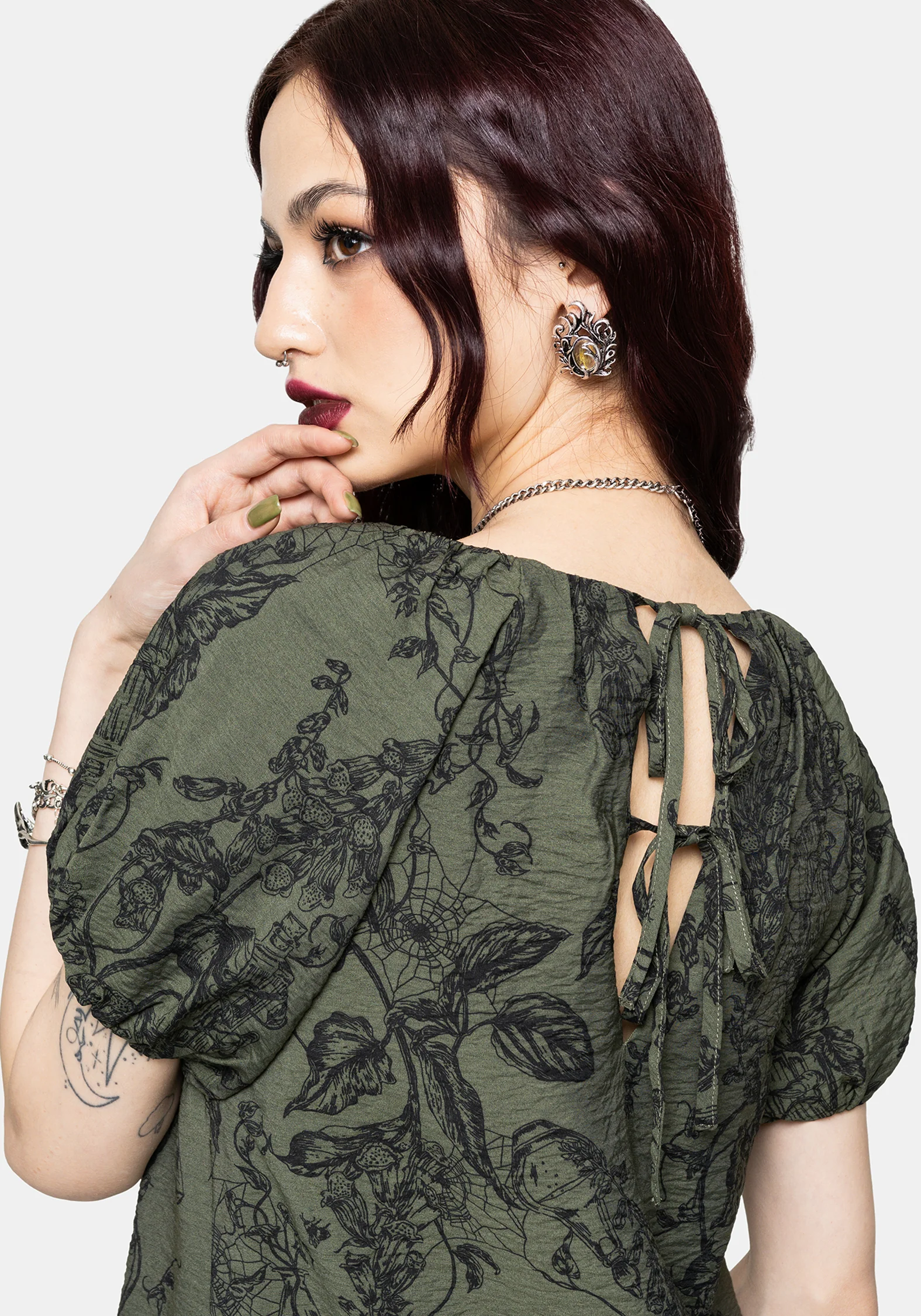 Orla Foxglove Mini Smock Dress - Image 2