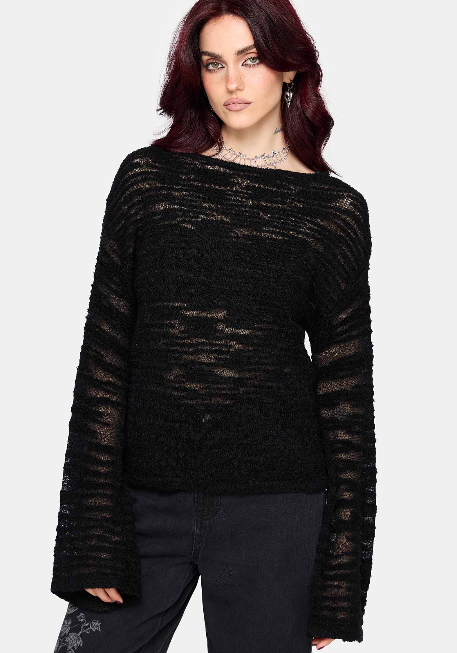 Oswin Slouchy Slub Knit Top - Image 5