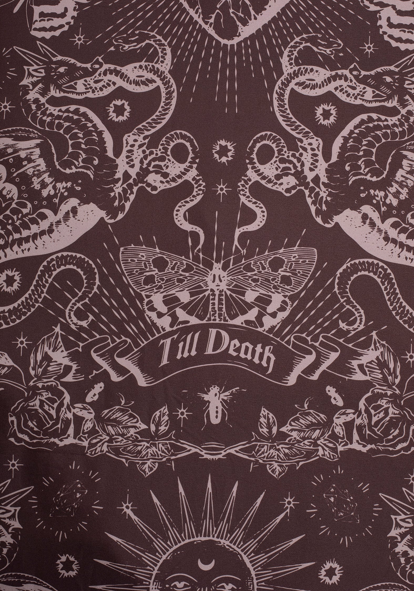 Paramour Frilled Edge Tattoo Print Bedding Set (UK King) - Image 5