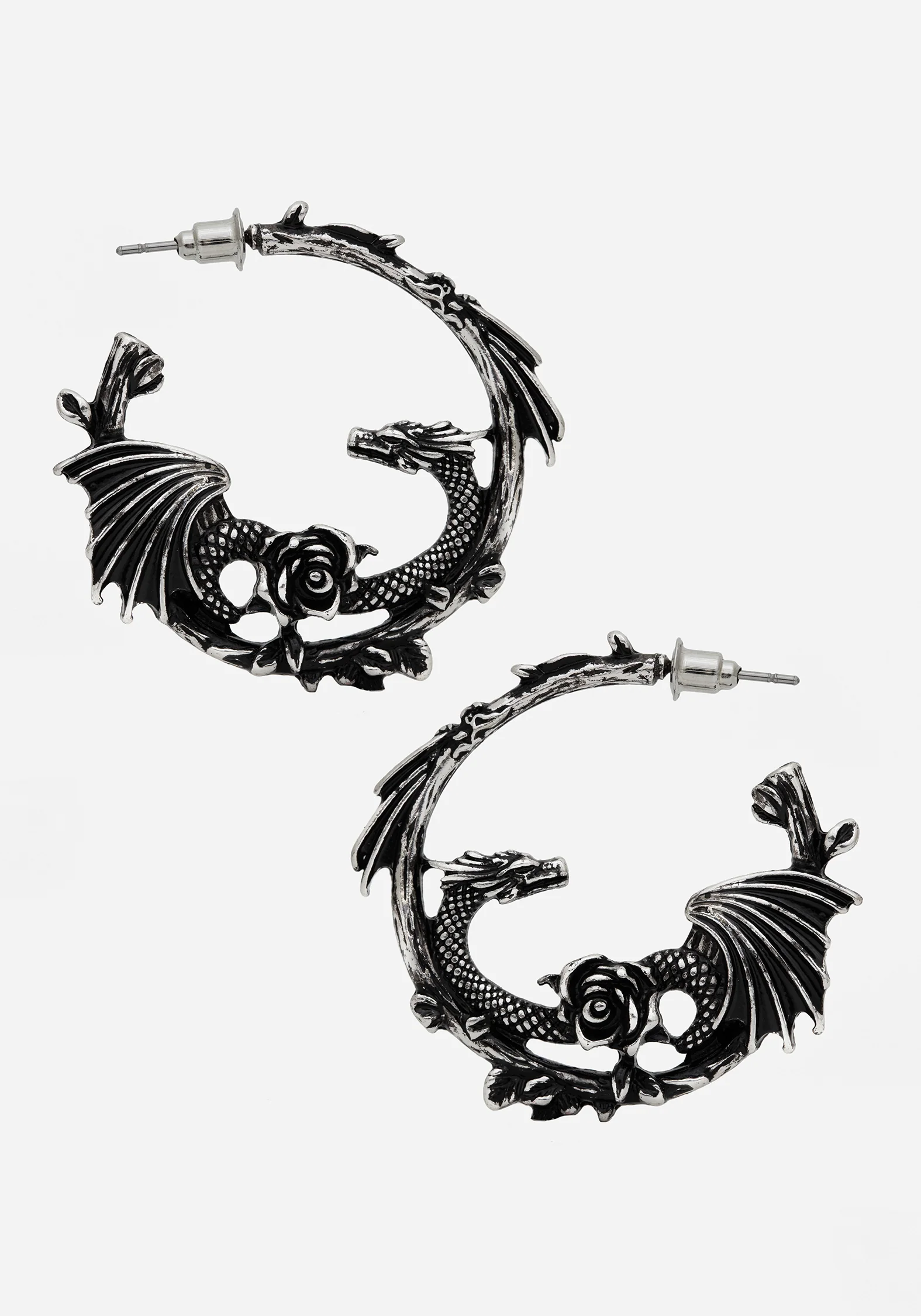Petra Dragon Hoop Earrings - Image 4