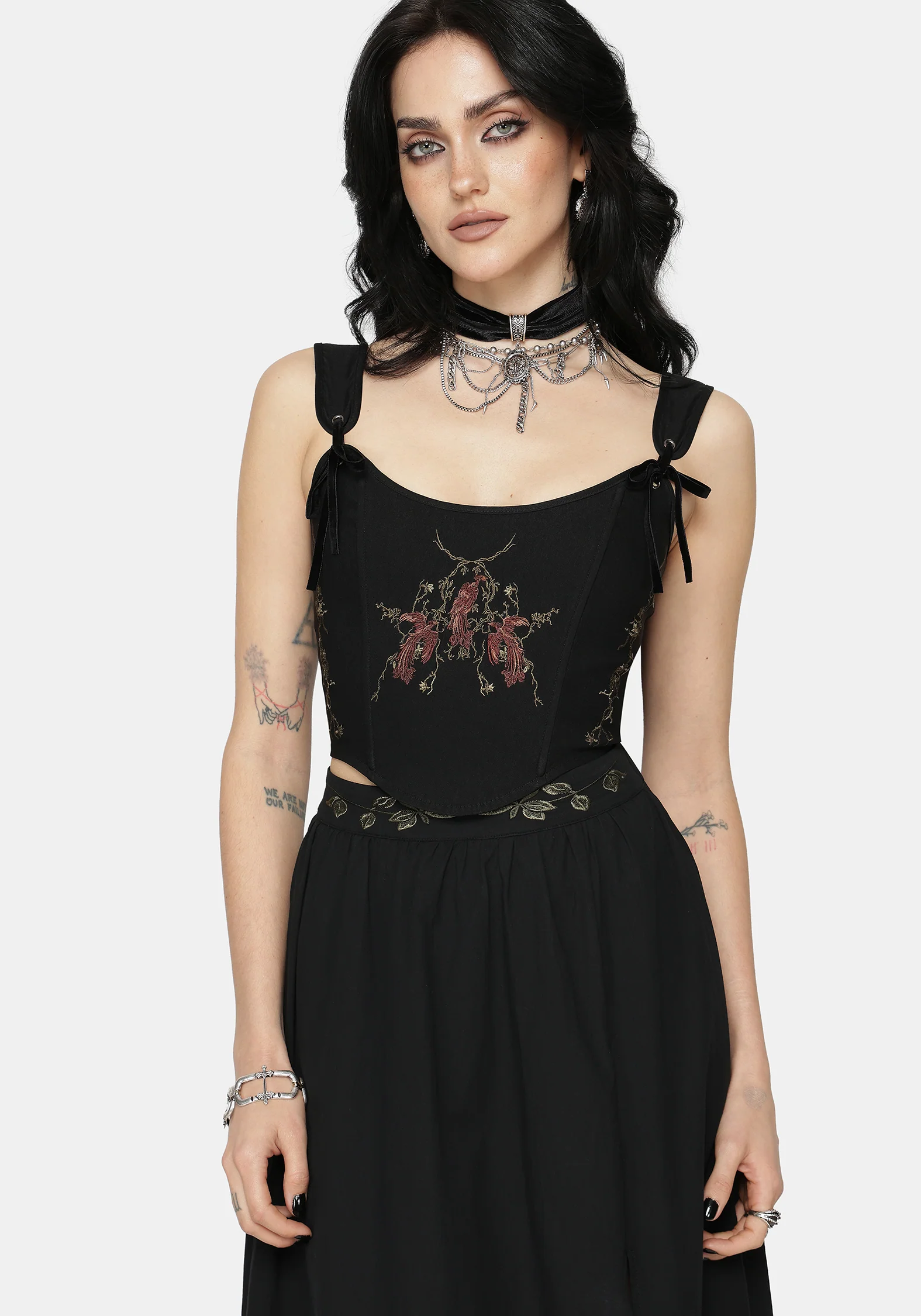 Phoenix Embroidered Corset Top - Image 5