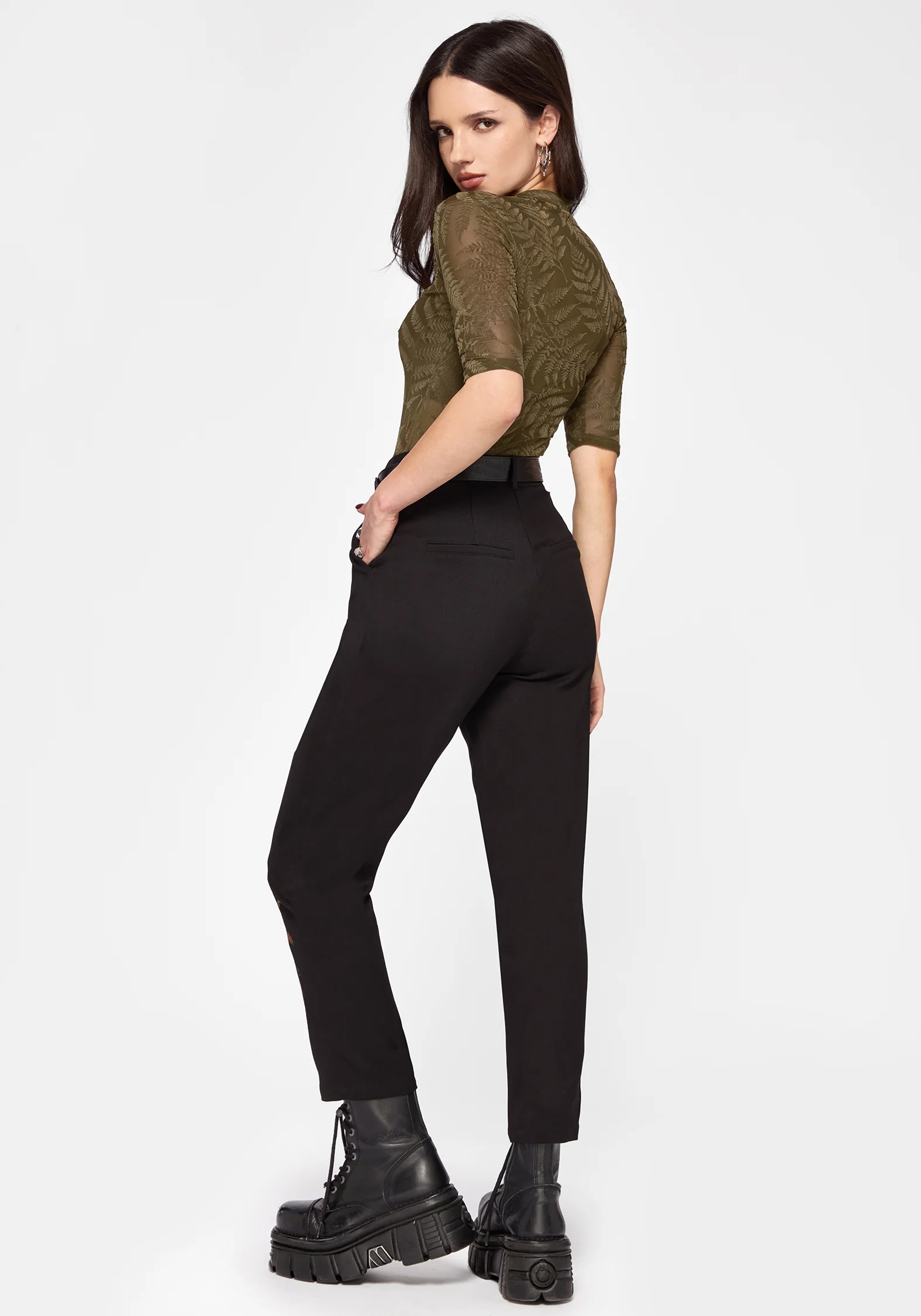Phoenix Embroidered Tapered Trouser - Image 3