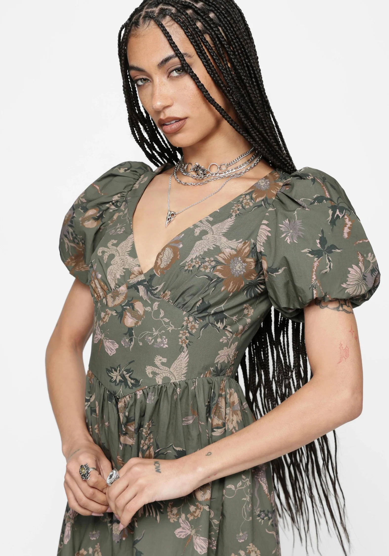 Poison Eden Cotton Mini Dress - Image 5
