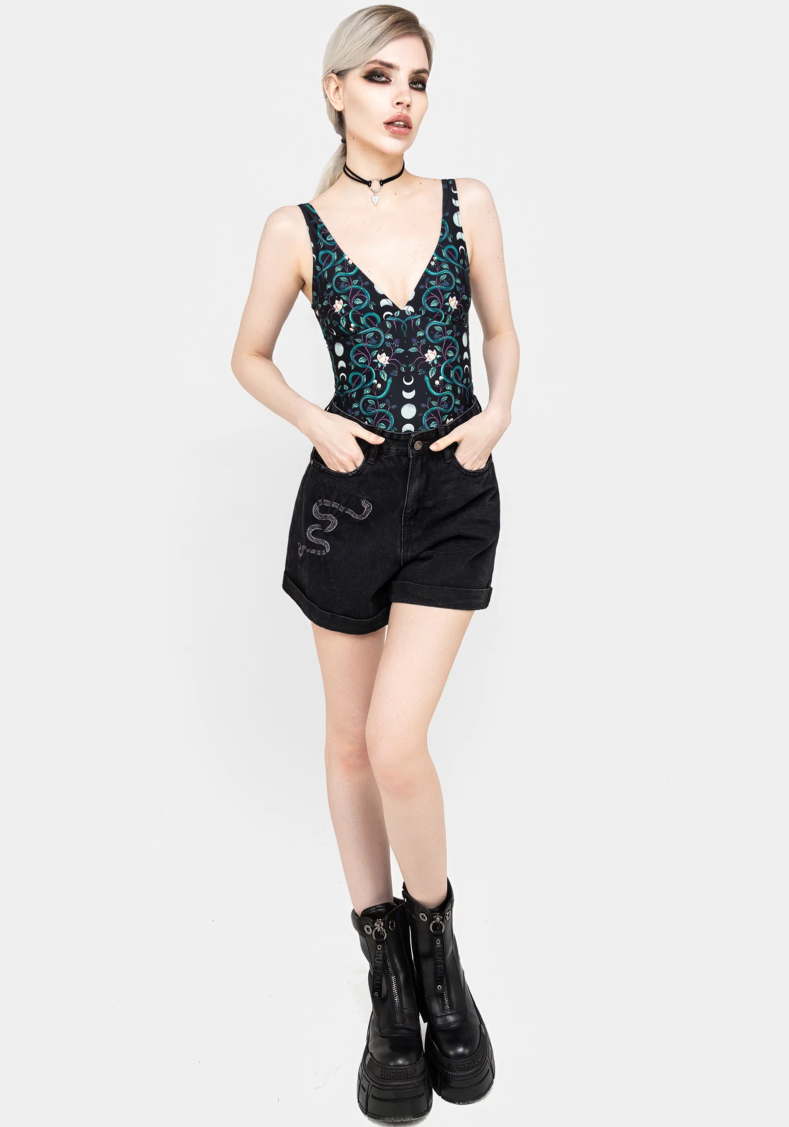 Pythia Snake Print Swimsuit - Image 8