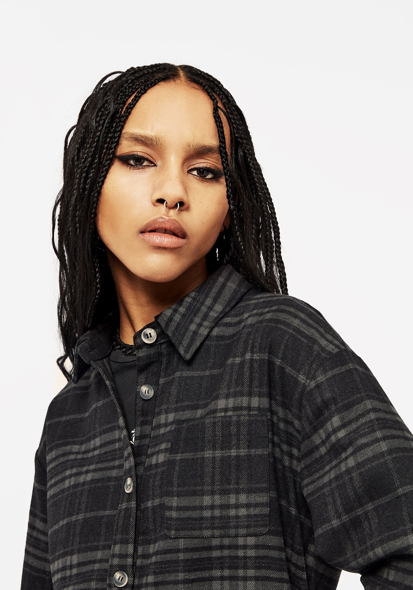 Reckless Check Longline Shirt - Image 2