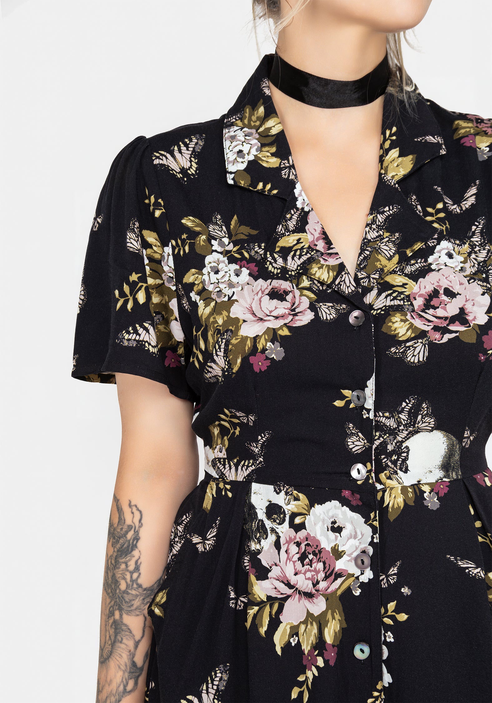 Revival Floral Button Up Playsuit - Image 2