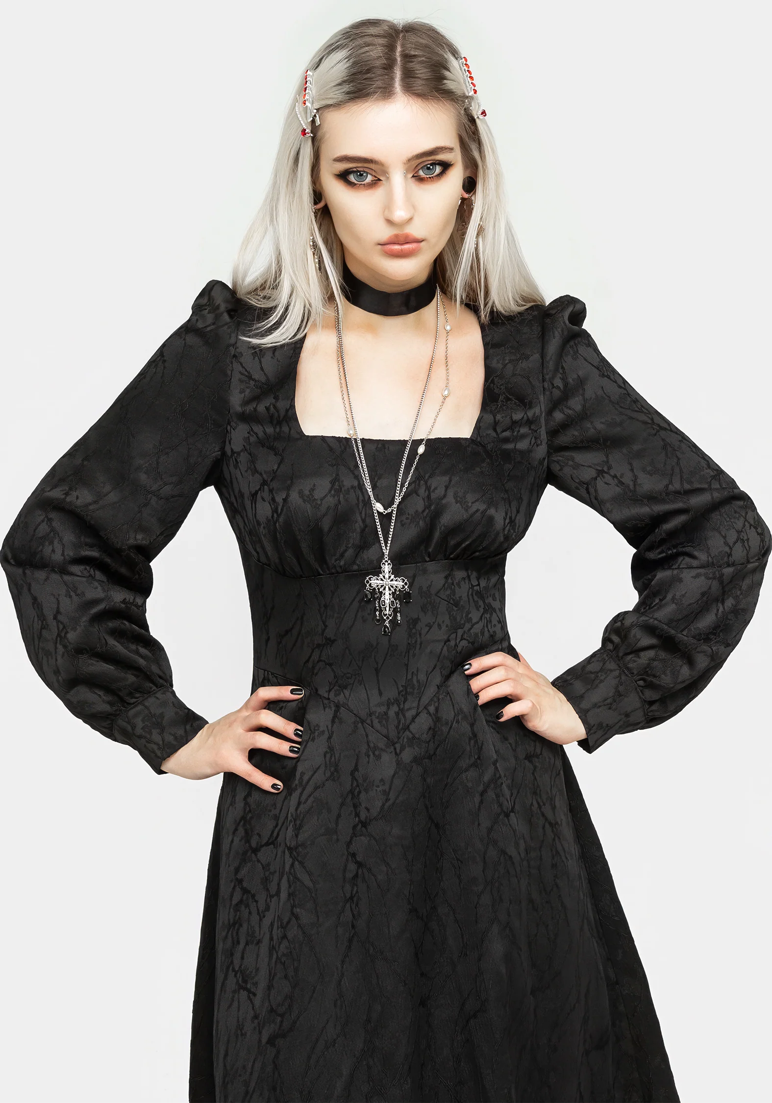 Rosamund Bishop Sleeve Midaxi Dress - Image 4