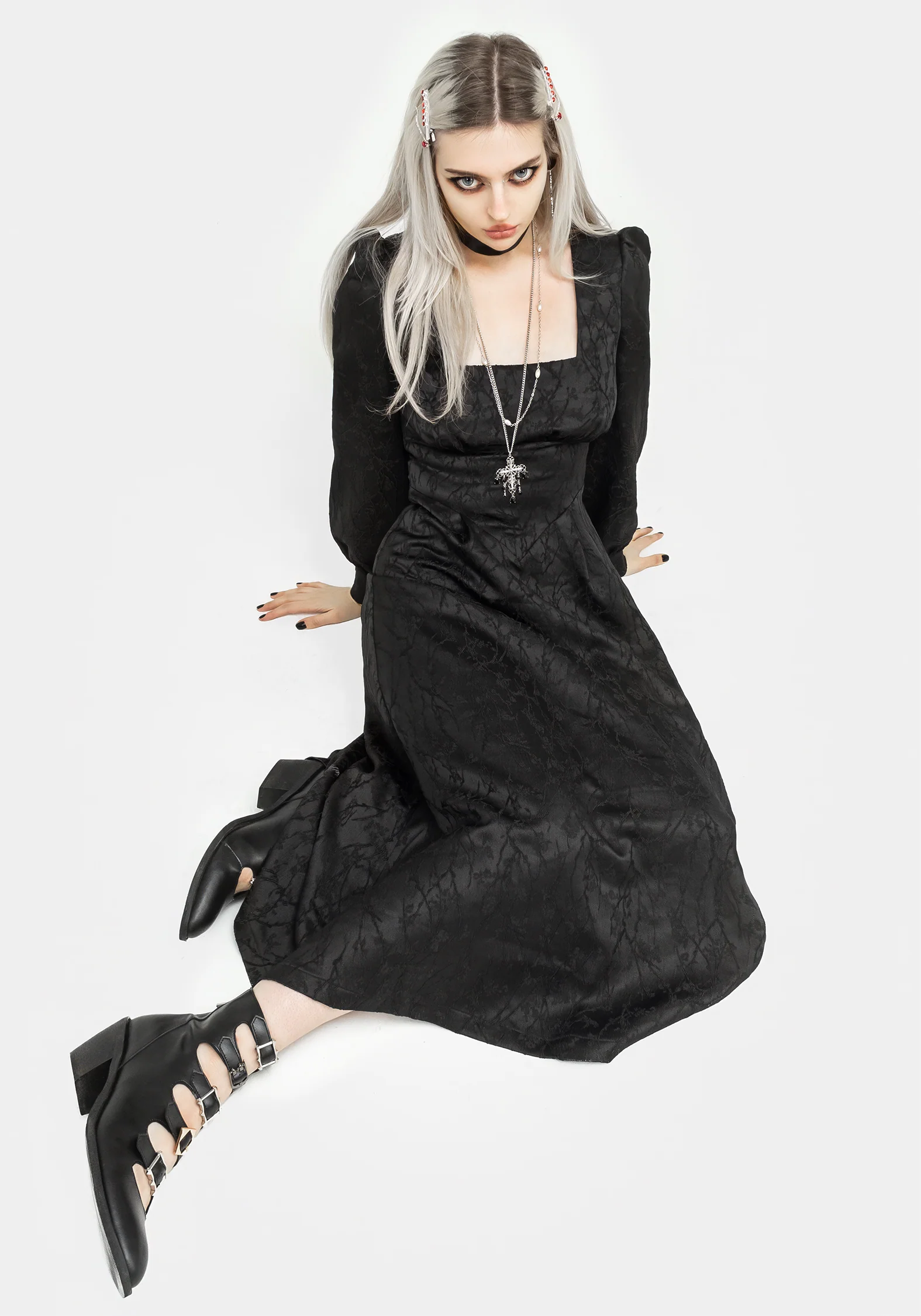 Rosamund Bishop Sleeve Midaxi Dress - Image 5