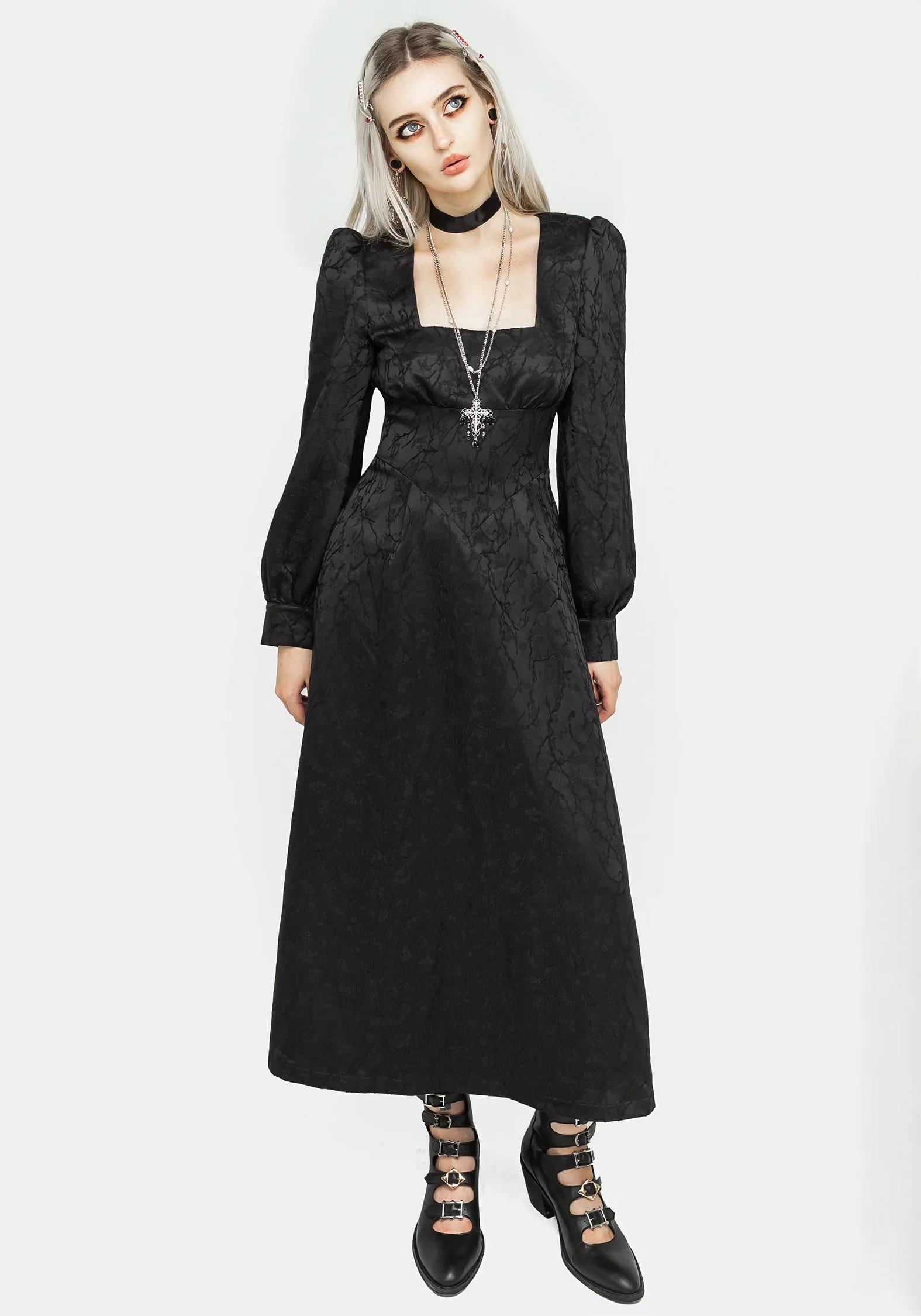 Rosamund Bishop Sleeve Midaxi Dress - Image 7
