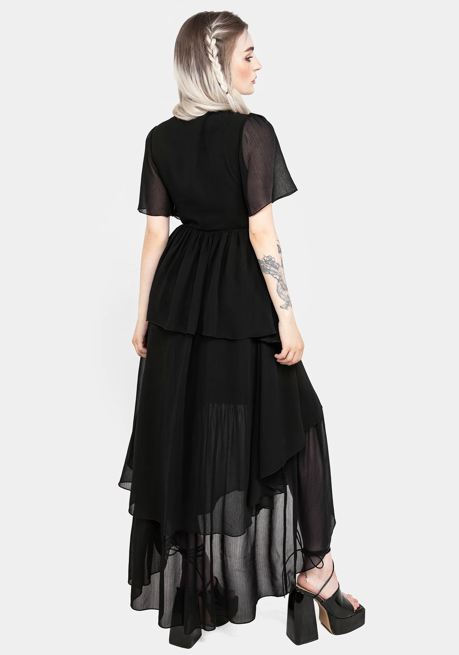 Sasha Tiered High-Low Dress - Image 3