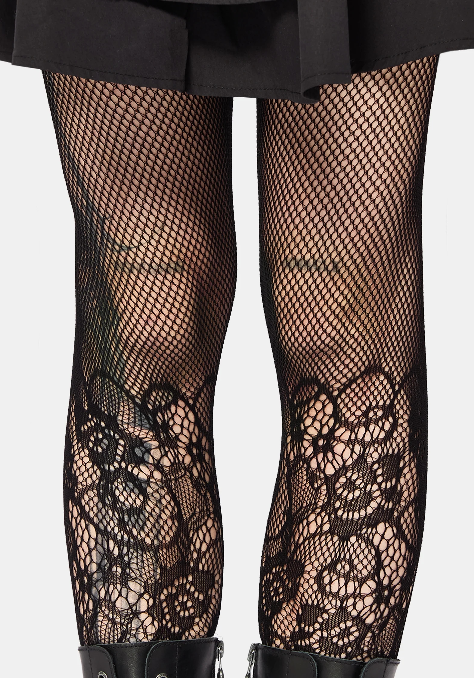 Sisella Lace Fishnet Tights - Image 3