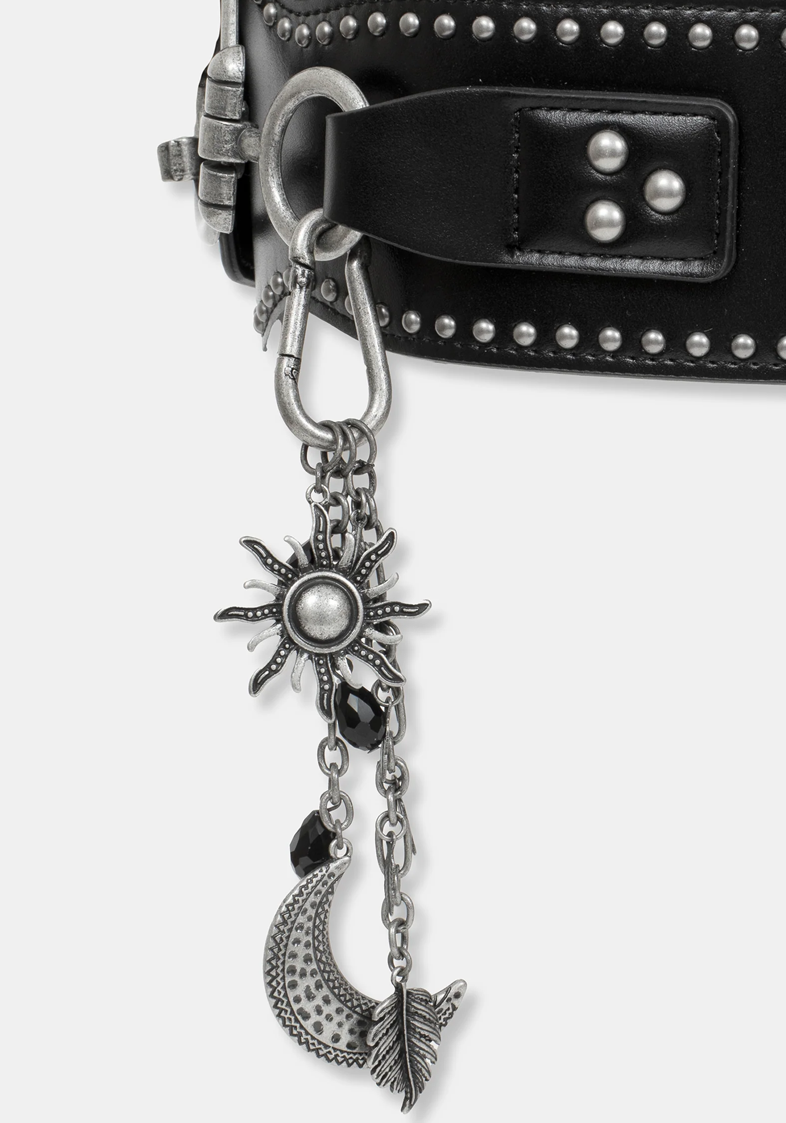 Sul Studded Charm Stretch Waist Belt - Image 2