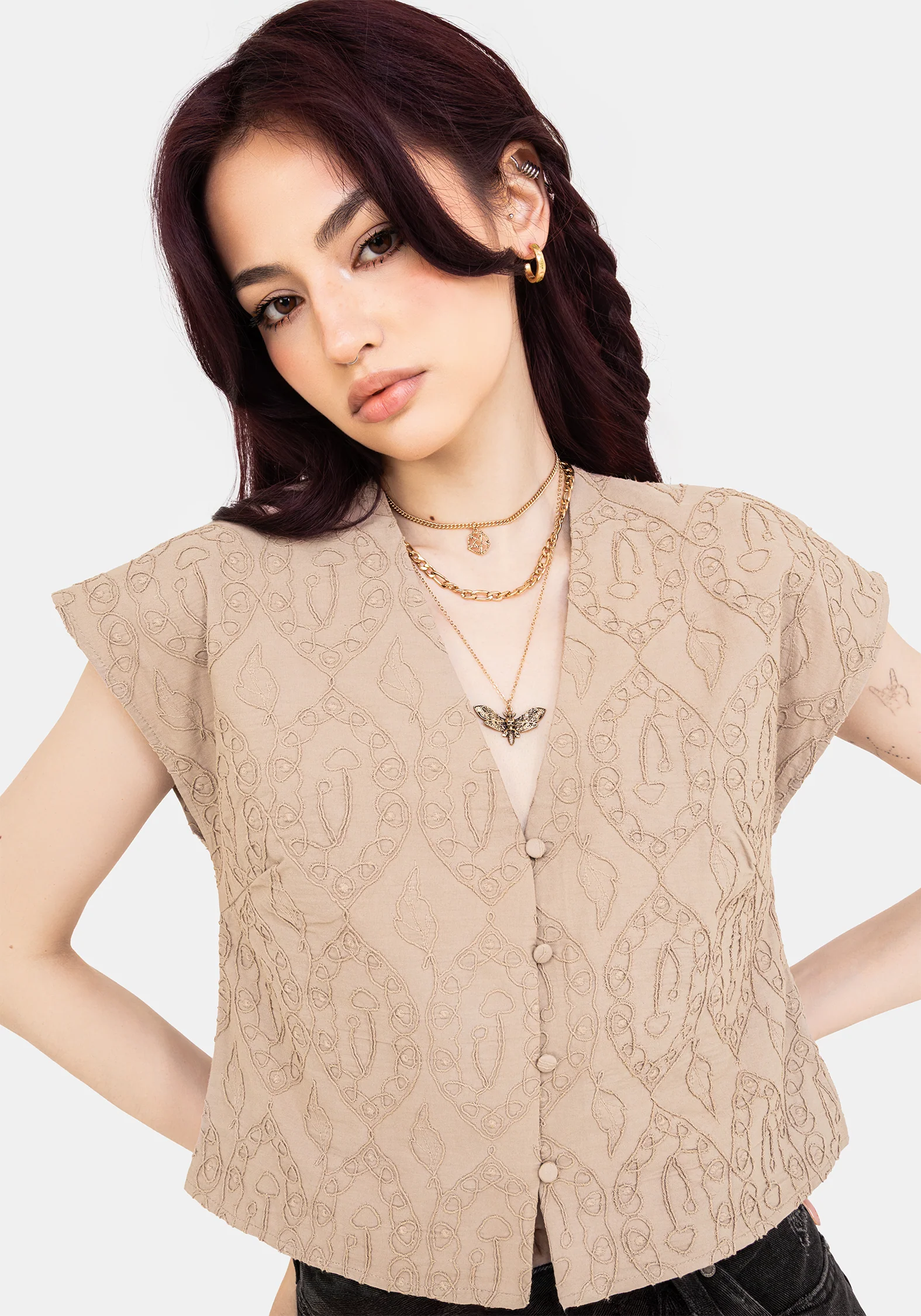 Suma Cotton Textured Blouse