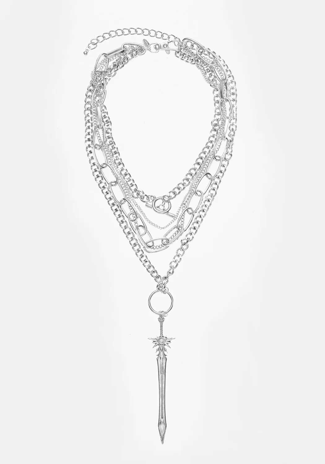 Sword Multichain Necklace - Image 2