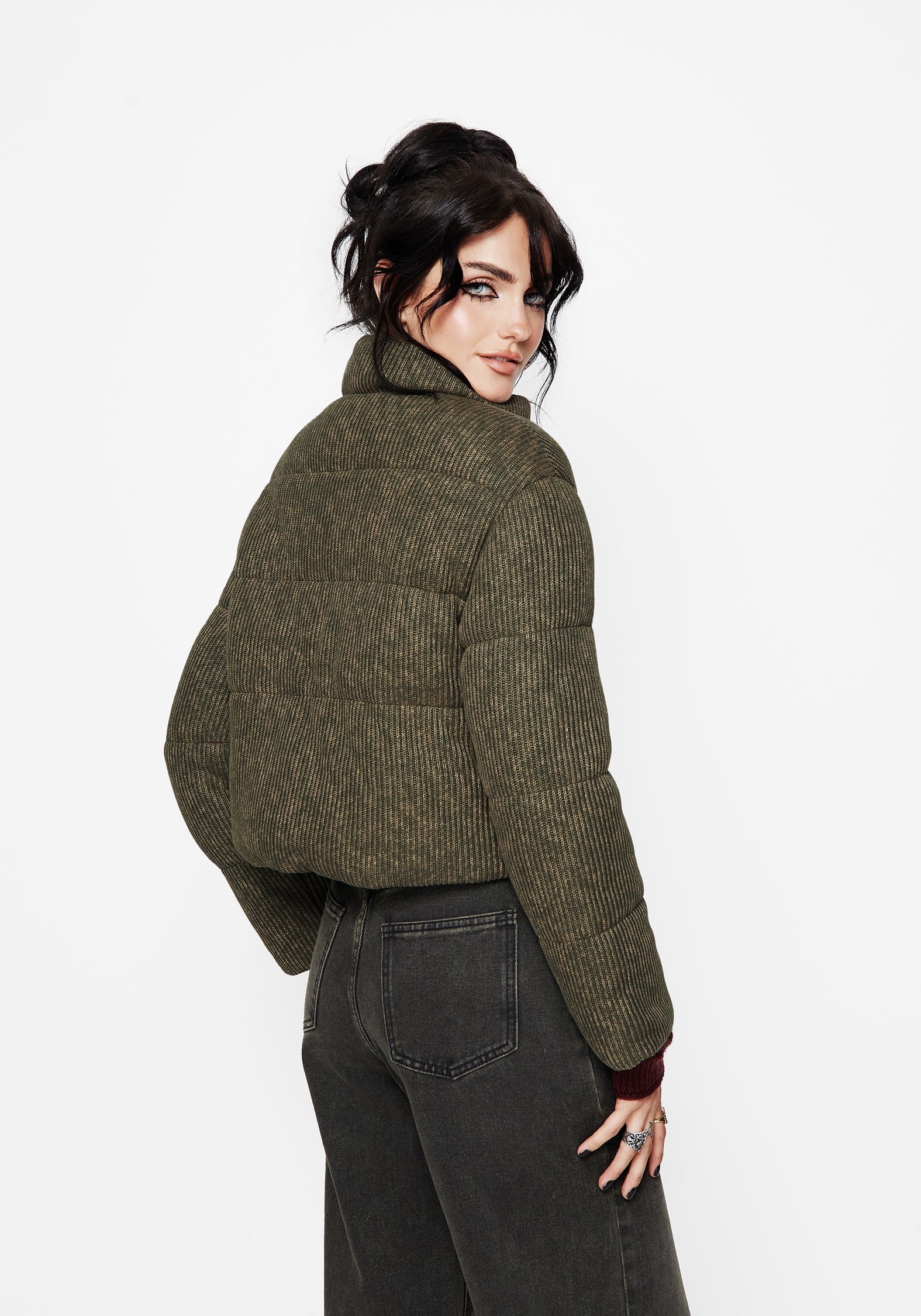 Sylvia Embroidered Knit Bomber Jacket - Image 3