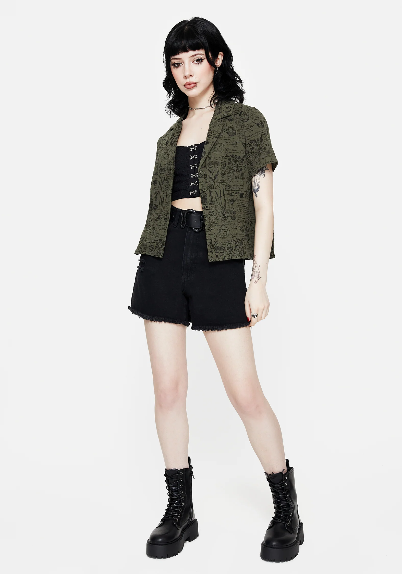 Taddea Cotton Relaxed Button Up Blouse - Image 7