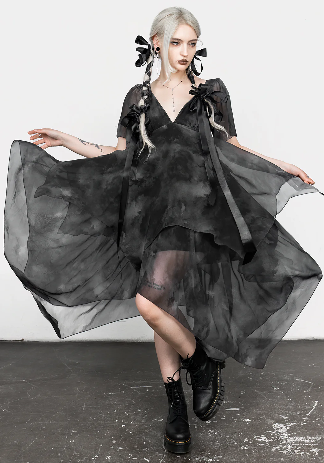Tempest Layered Midi Dress - Image 8